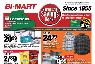 Bi-Mart Weekly Ad September 29 - October 12, 2026