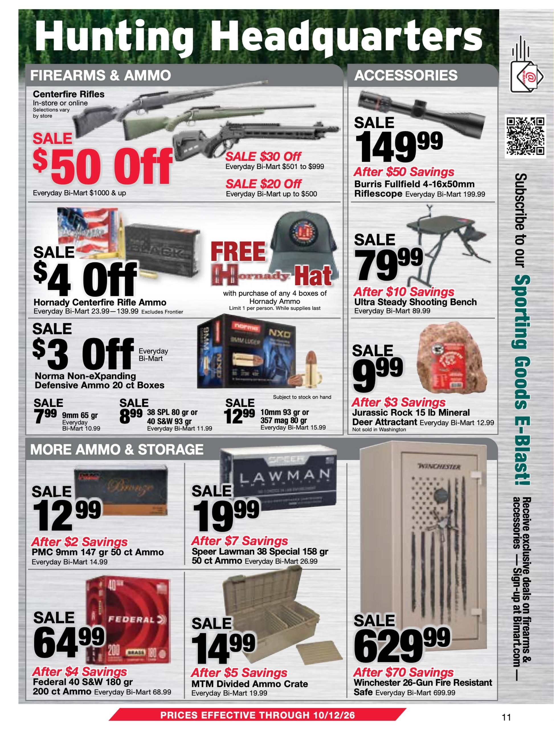 Bi-Mart Weekly Ad September 29 - October 12, 2026