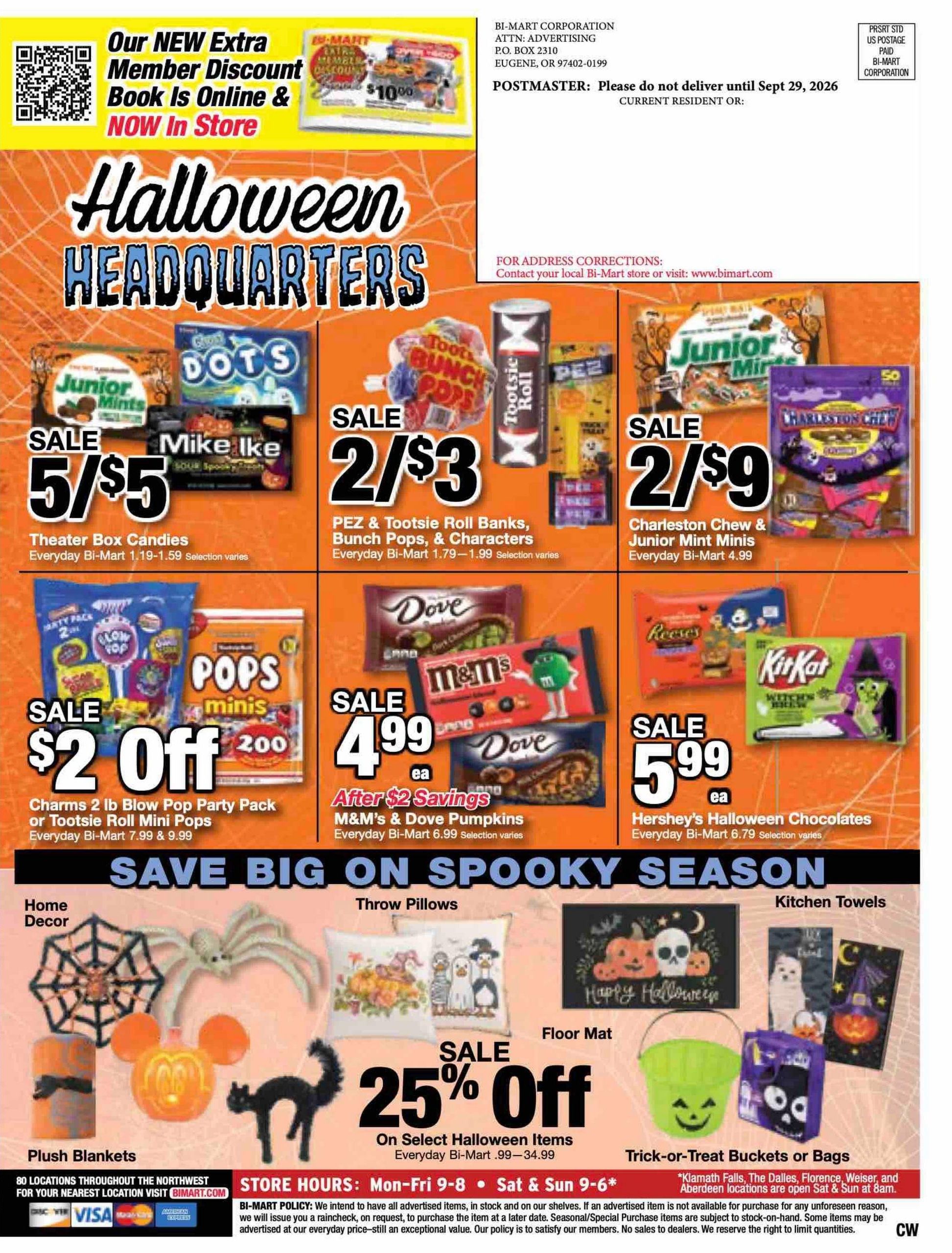 Bi-Mart Weekly Ad September 29 - October 12, 2026