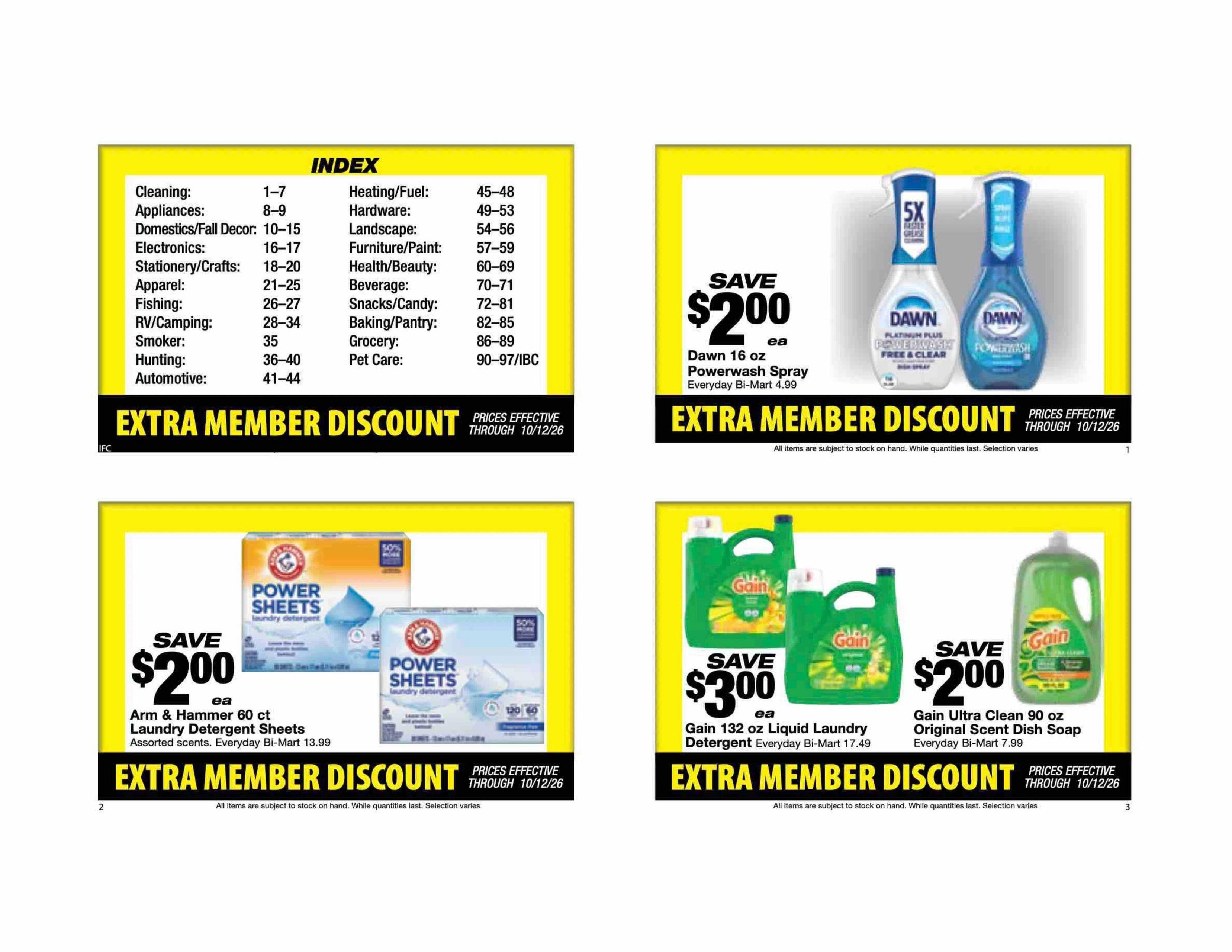 Bi-Mart Weekly Ad September 29 - October 12, 2026
