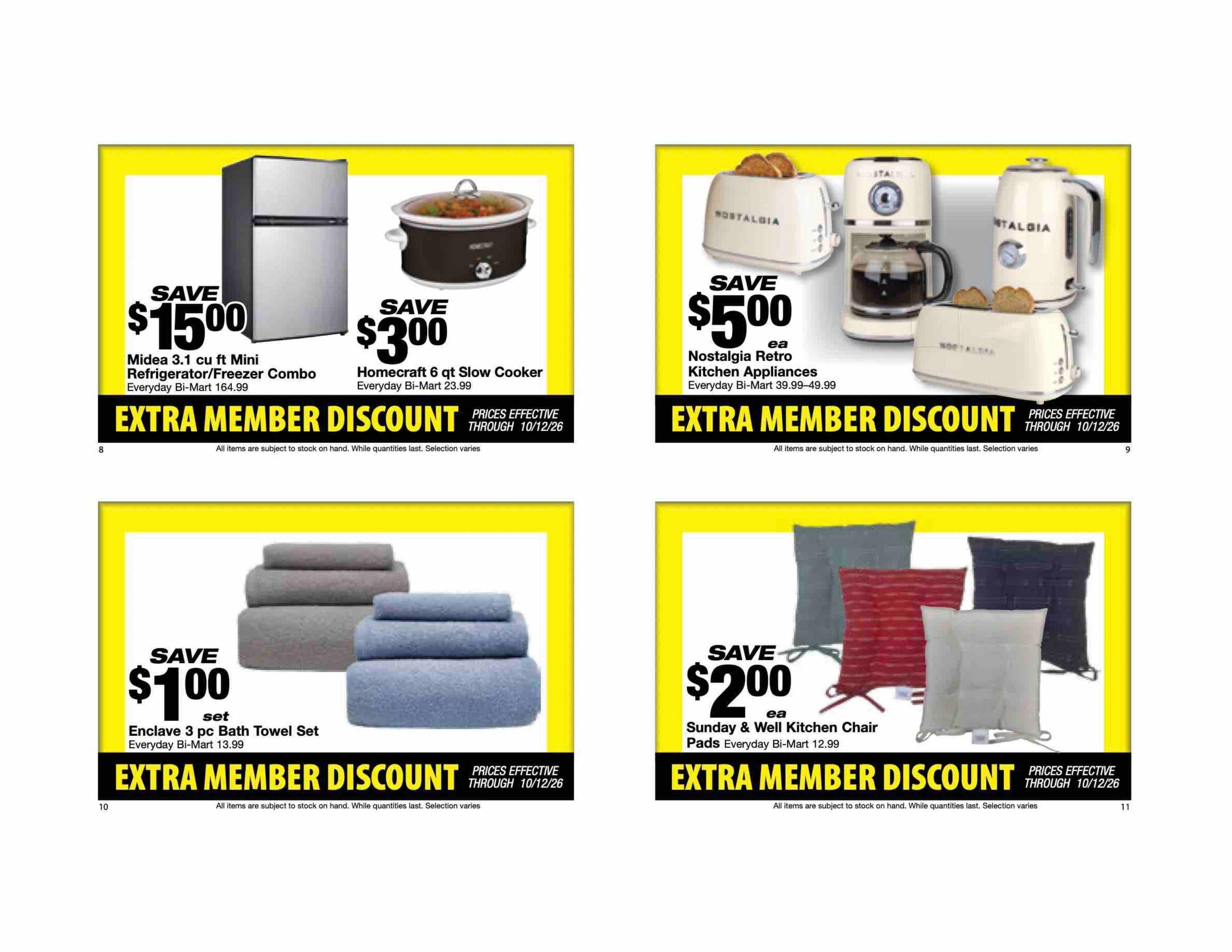 Bi-Mart Weekly Ad September 29 - October 12, 2026