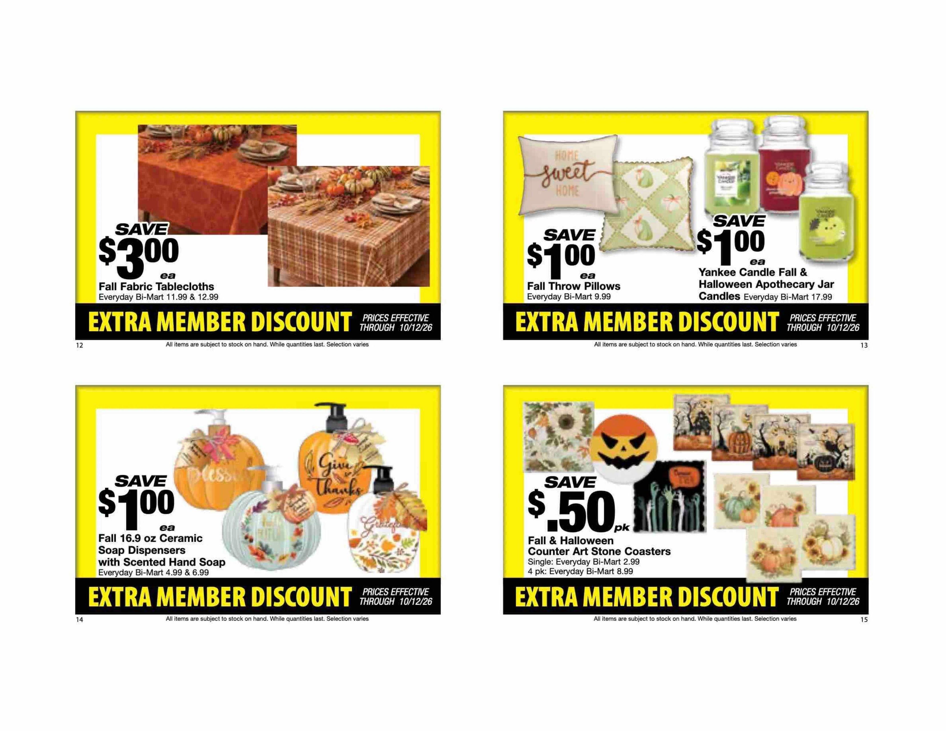Bi-Mart Weekly Ad September 29 - October 12, 2026