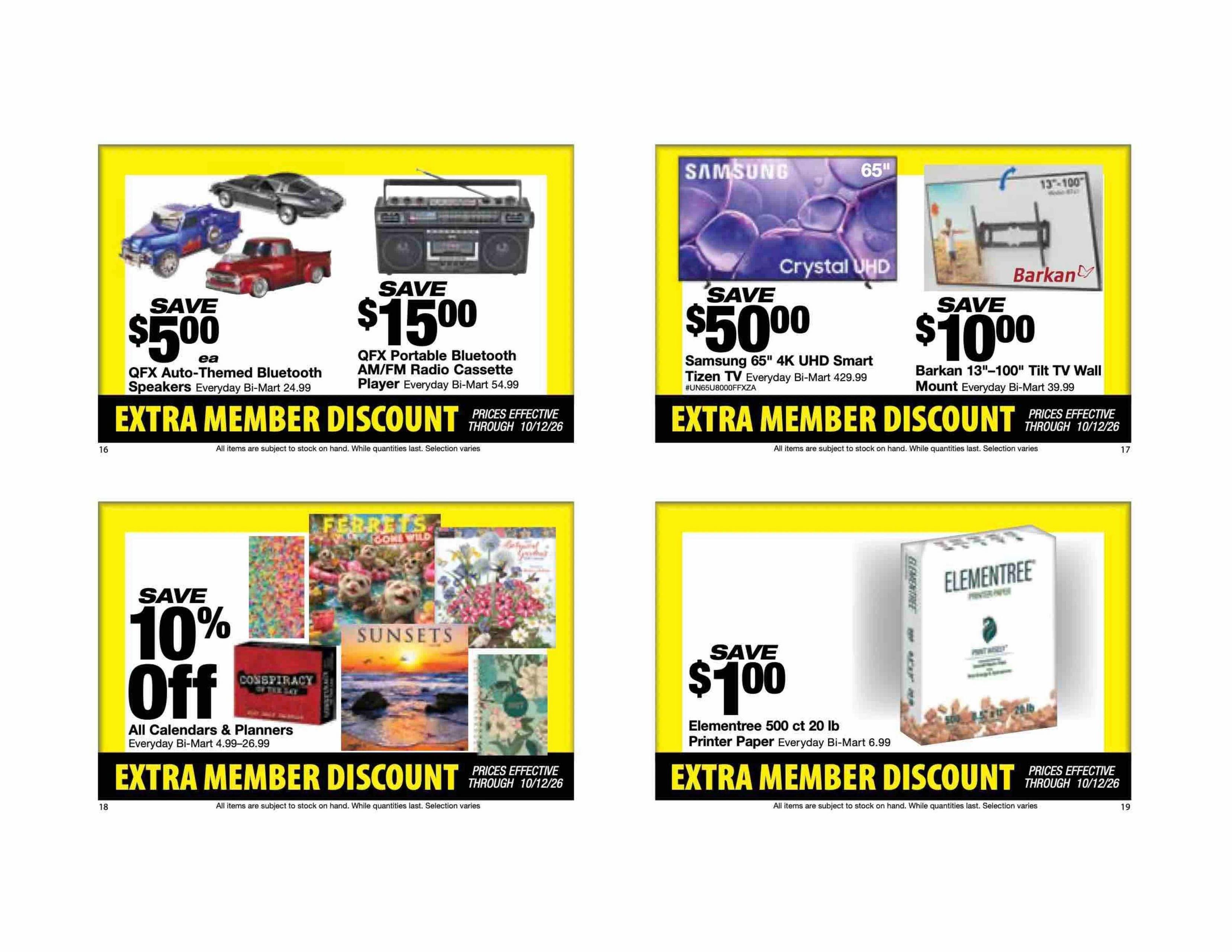Bi-Mart Weekly Ad September 29 - October 12, 2026