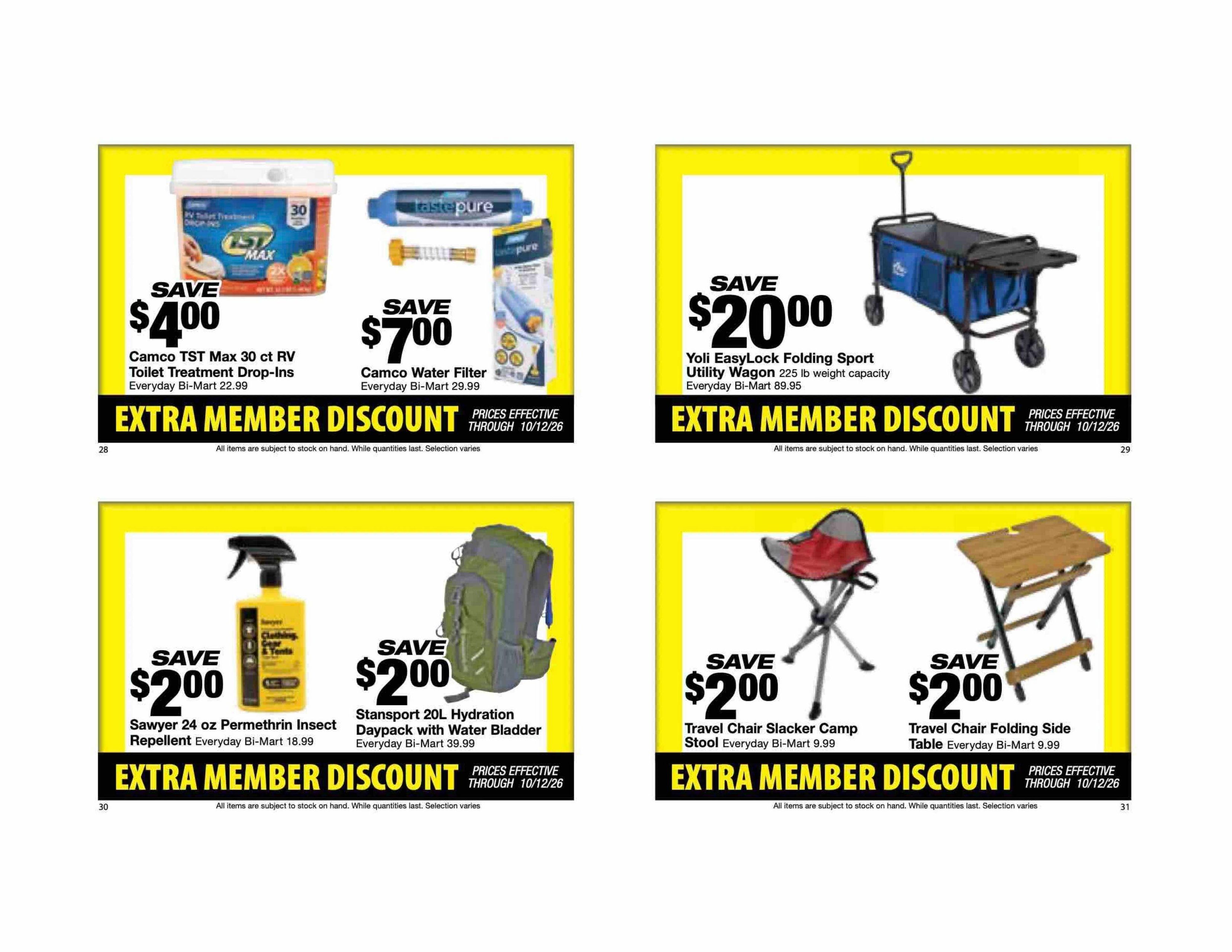 Bi-Mart Weekly Ad September 29 - October 12, 2026