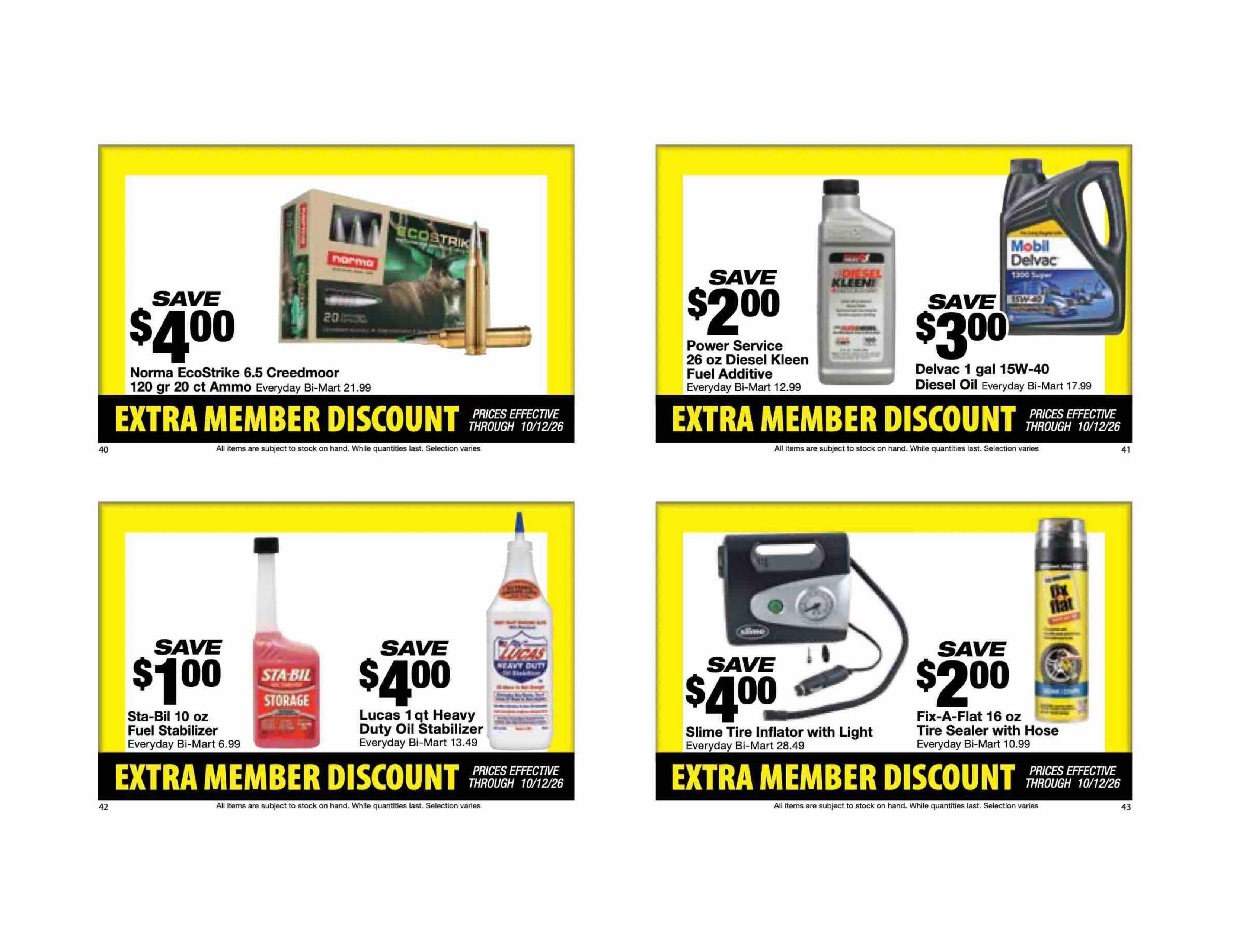Bi-Mart Weekly Ad September 29 - October 12, 2026