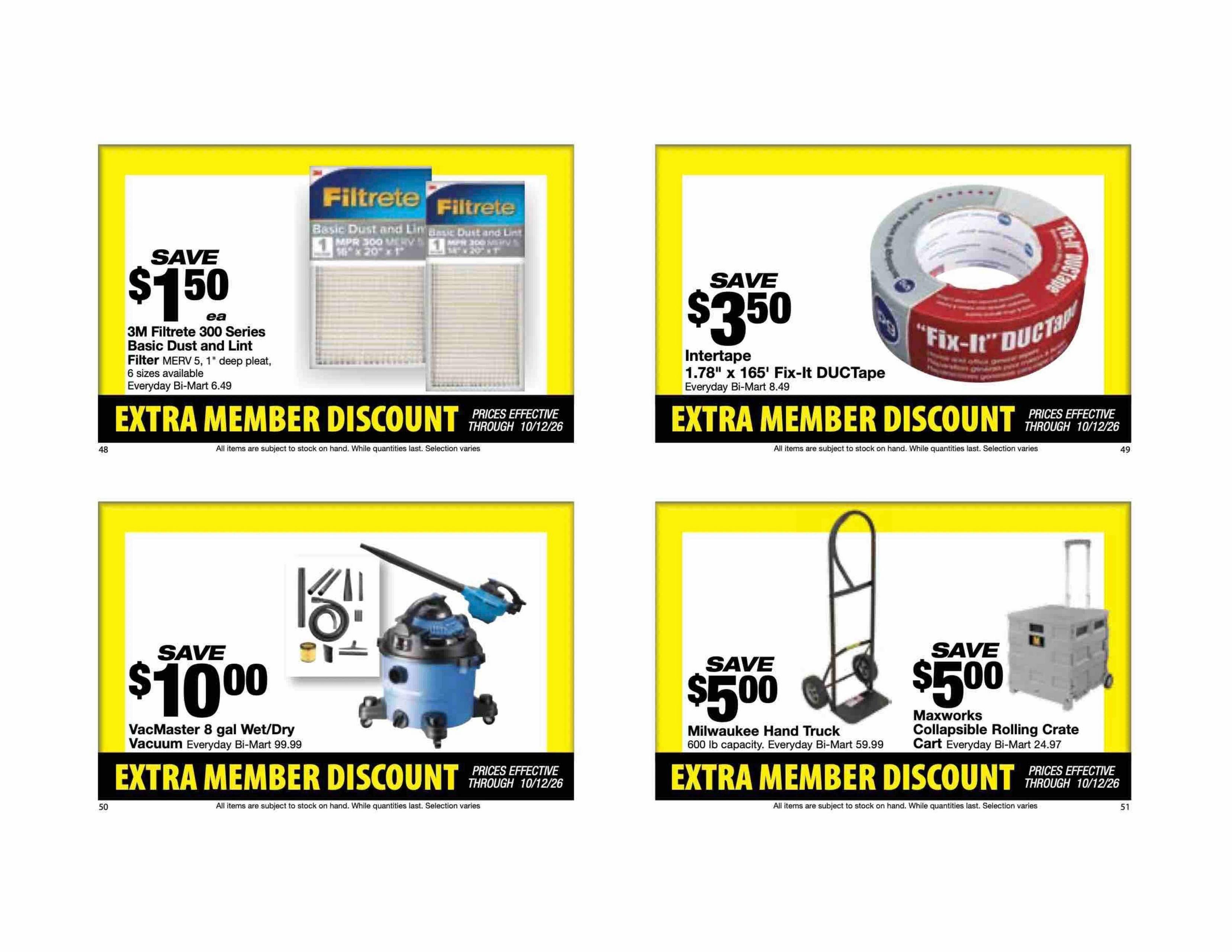 Bi-Mart Weekly Ad September 29 - October 12, 2026