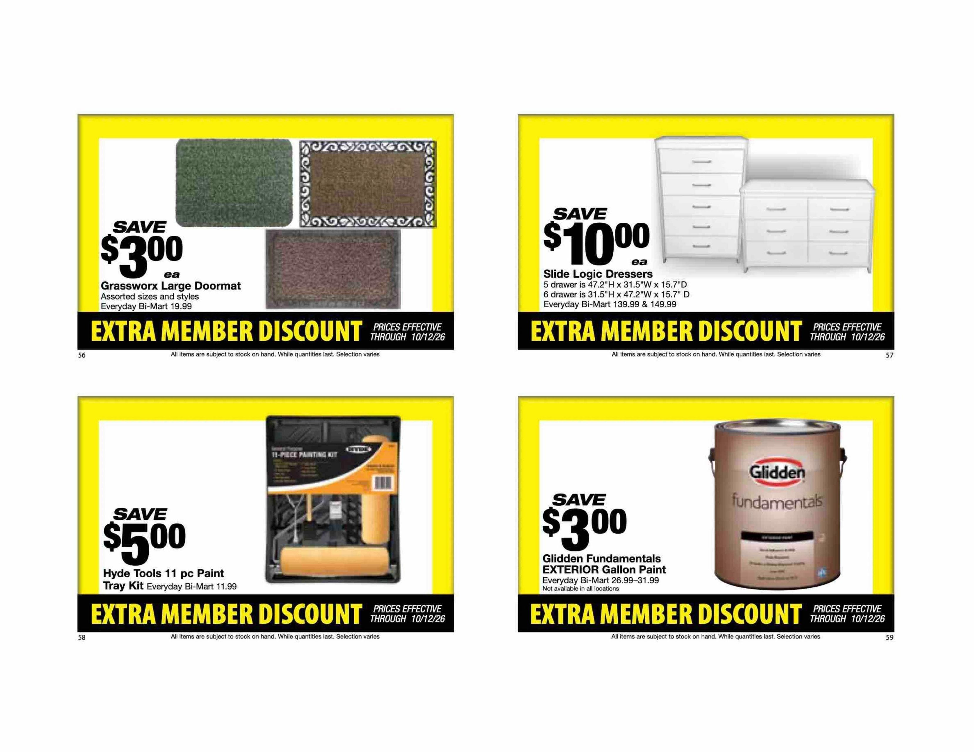 Bi-Mart Weekly Ad September 29 - October 12, 2026