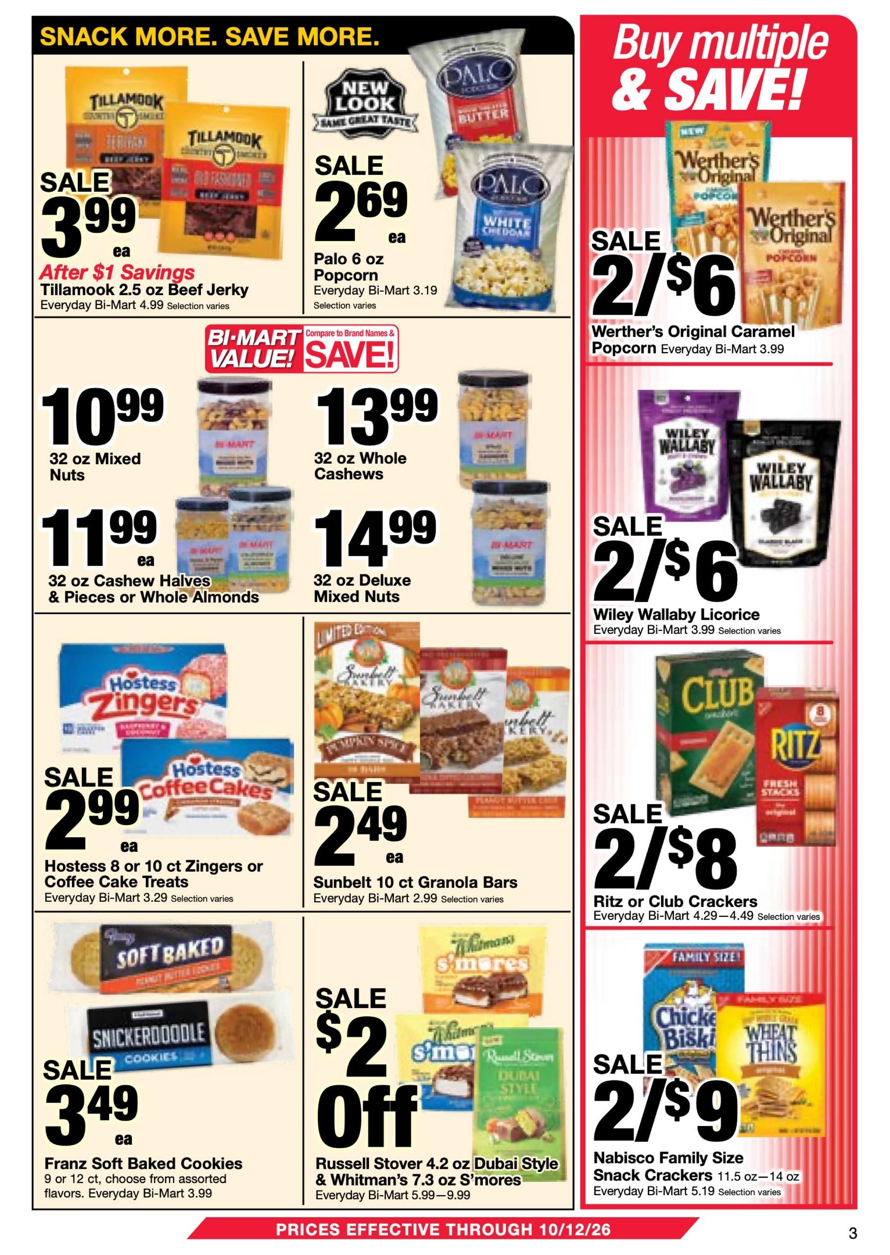 Bi-Mart Weekly Ad September 29 - October 12, 2026