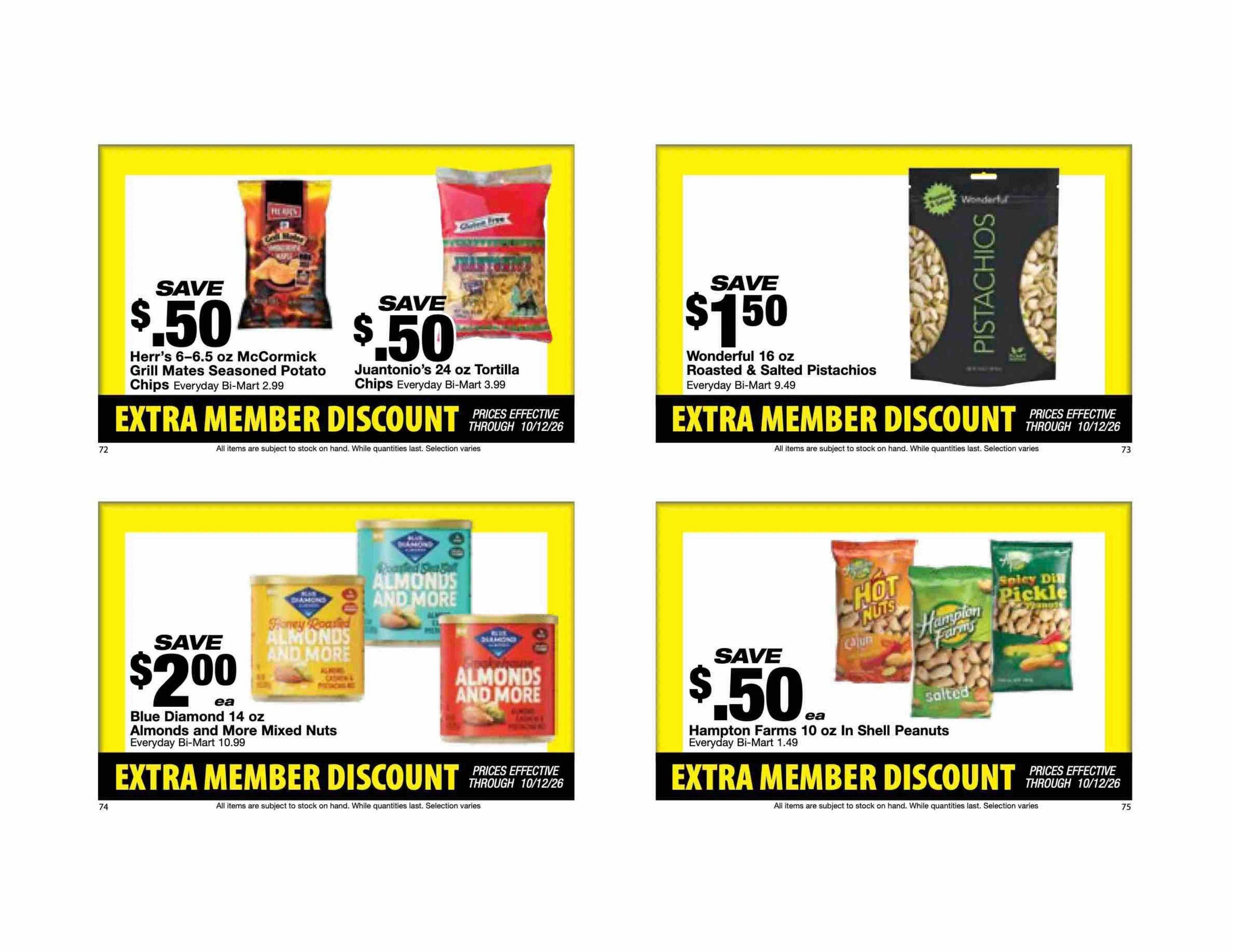 Bi-Mart Weekly Ad September 29 - October 12, 2026