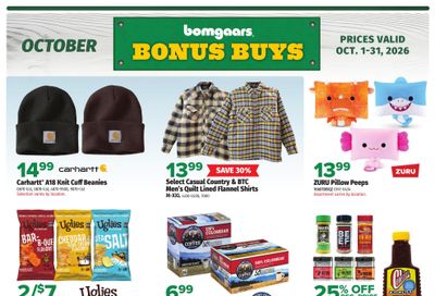 Bomgaars Bonus Buy Weekly Ad October 1 - 31, 2026