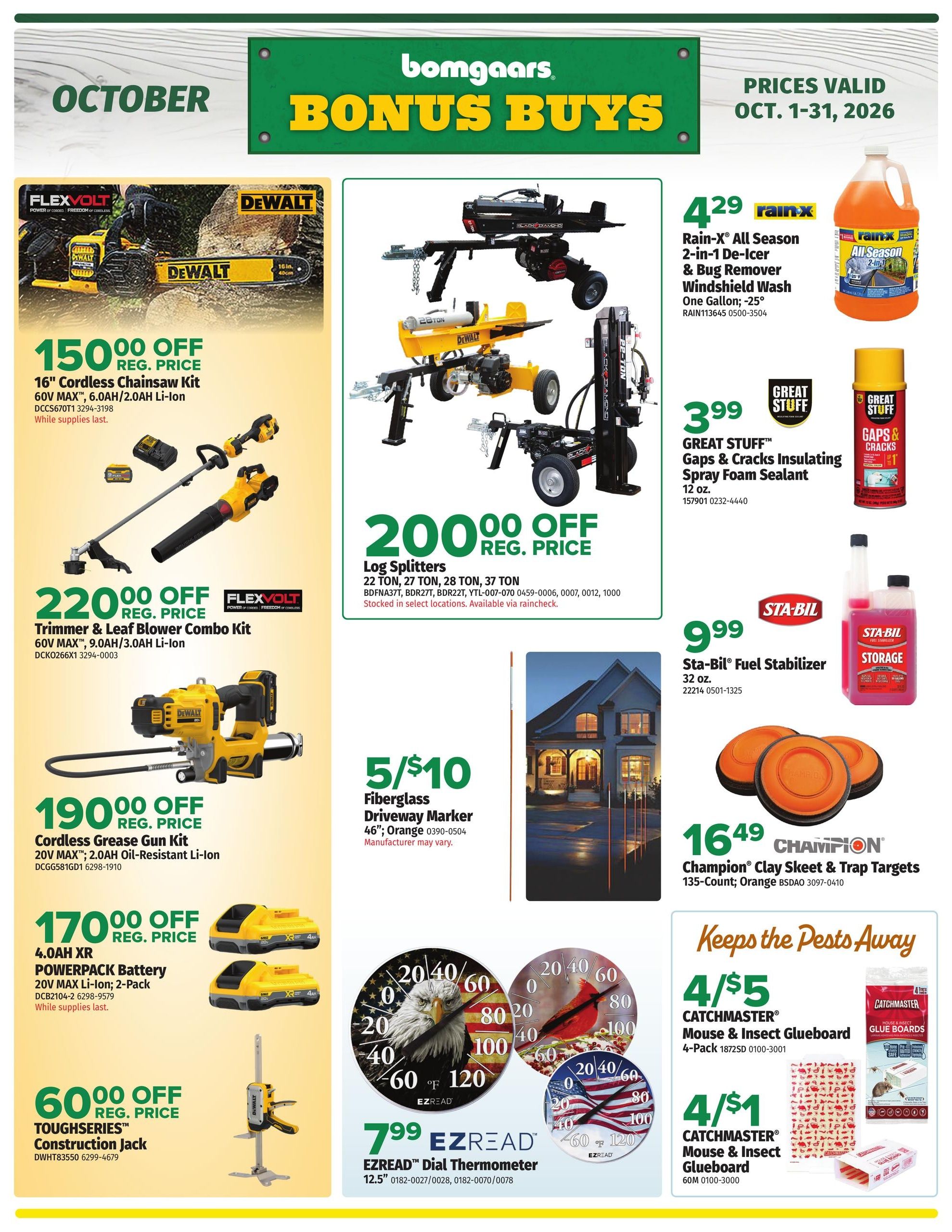 Bomgaars Bonus Buy Weekly Ad October 1 - 31, 2026