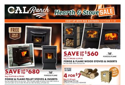 C-A-L Ranch Stores Hearth & Stove Sale Weekly Ad October 1 - 31, 2026
