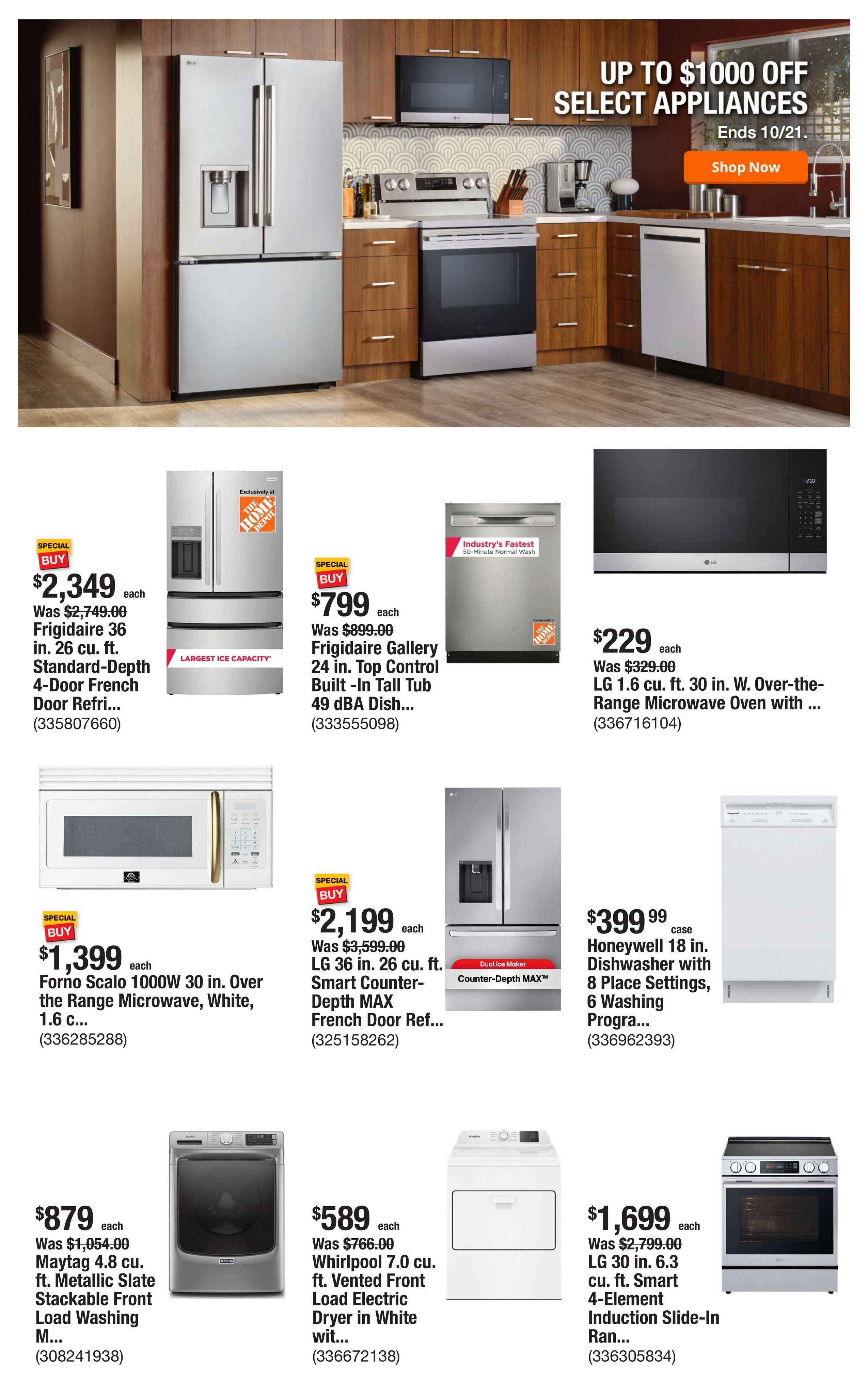 Home Depot (Lafayette Area, CA) Weekly Ad October 1 - 8, 2026