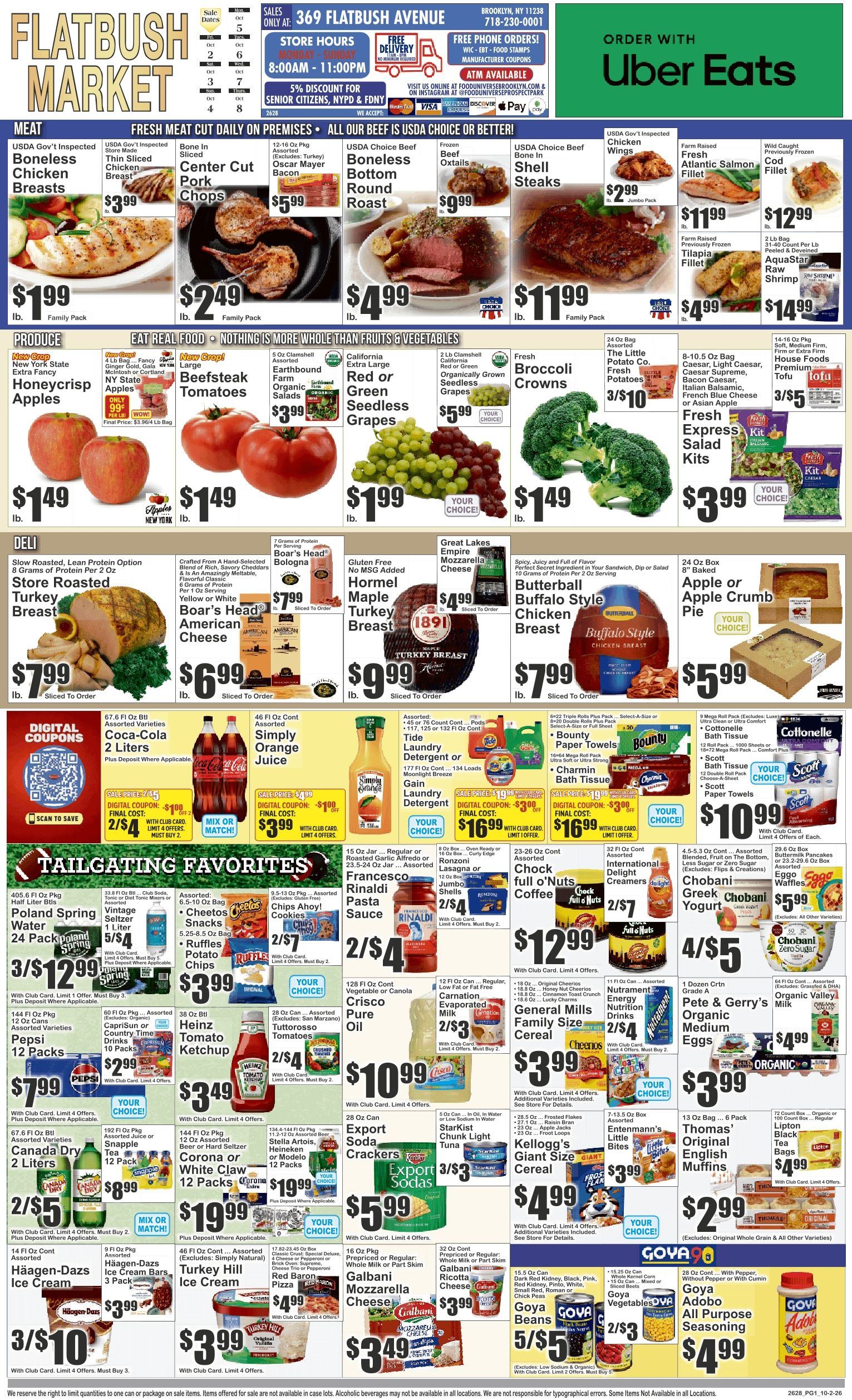 Flatbush Market (369 Flatbush Avenue, Brooklyn, NY) Weekly Ad October 2 - 8, 2026