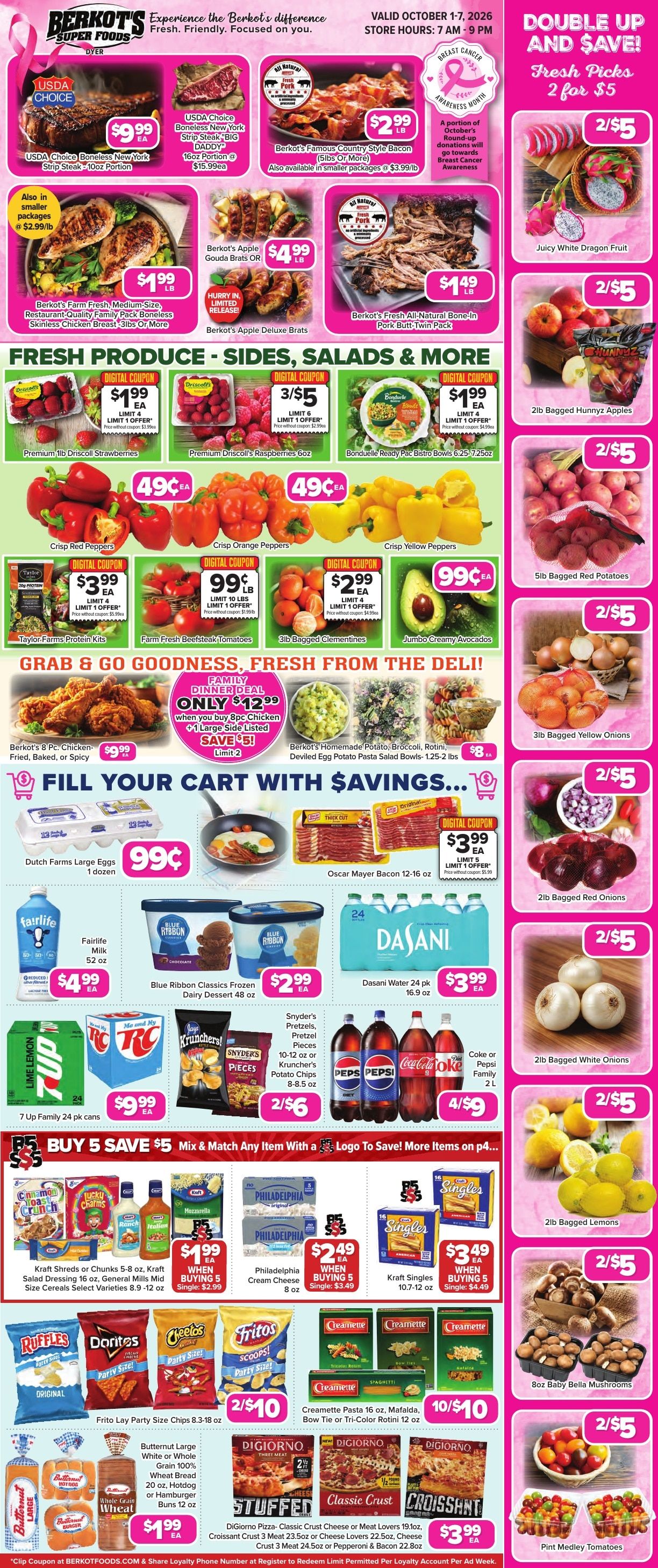 Berkot's Super Foods (Dyer, IN) Weekly Ad October 1 - 7, 2026