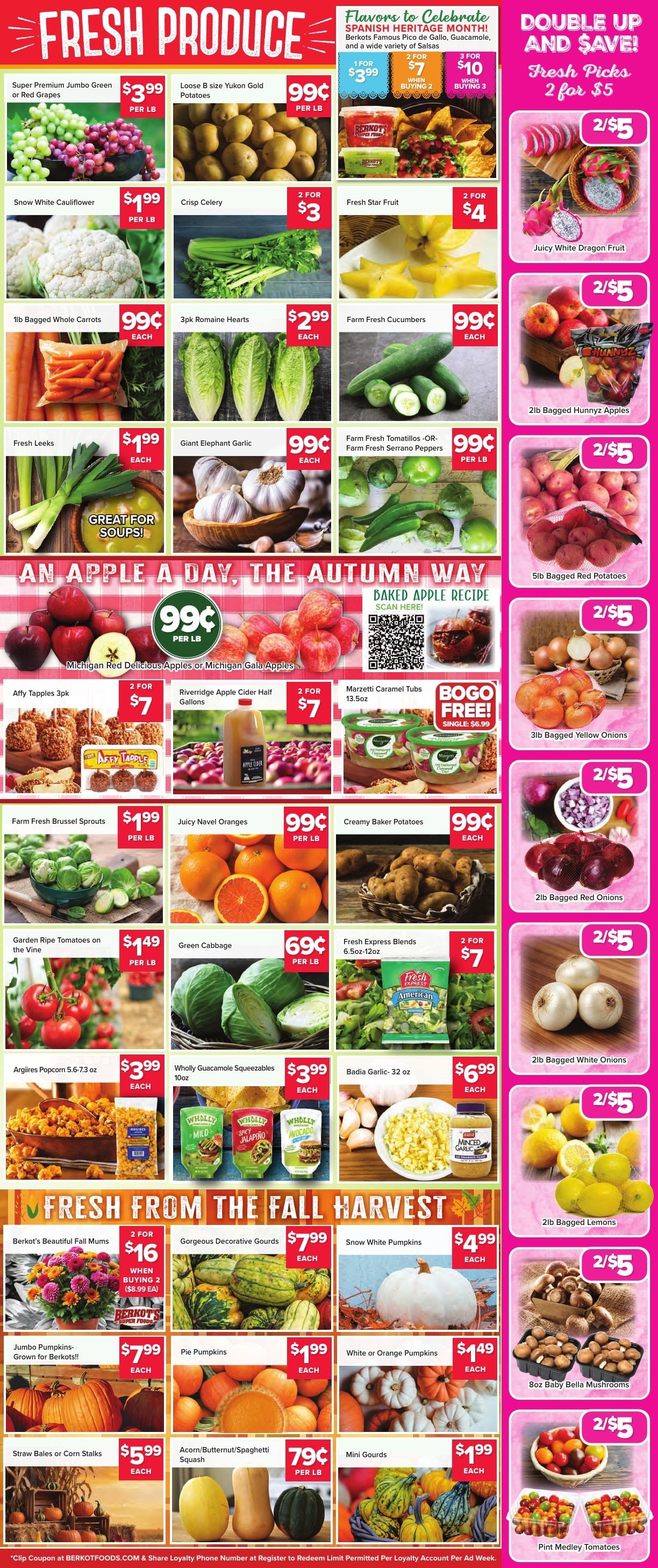 Berkot's Super Foods (Illinois) Weekly Ad October 1 - 7, 2026