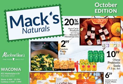 Mackenthun's Monthly Naturals Weekly Ad October 1 - 31, 2026