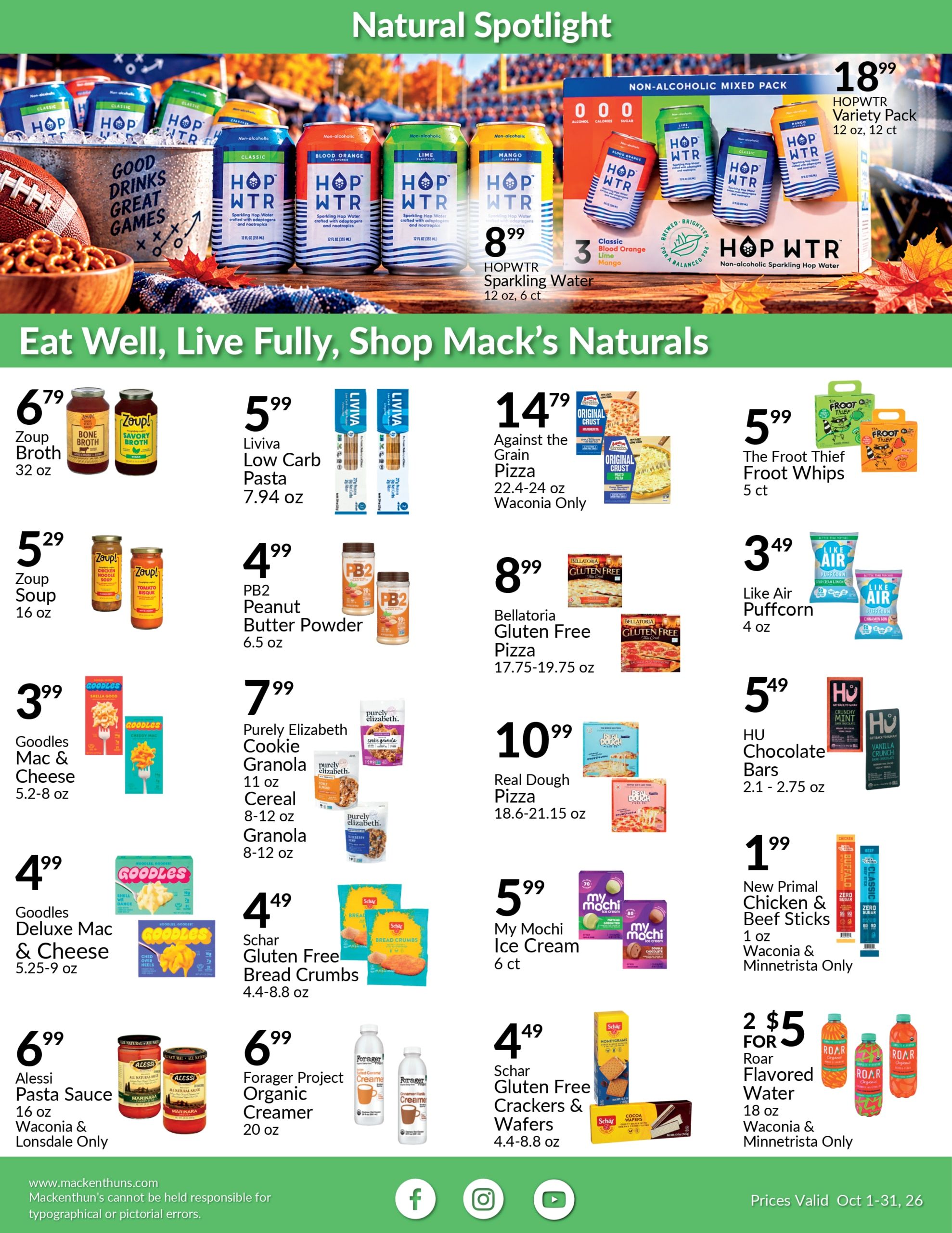 Mackenthun's Monthly Naturals Weekly Ad October 1 - 31, 2026