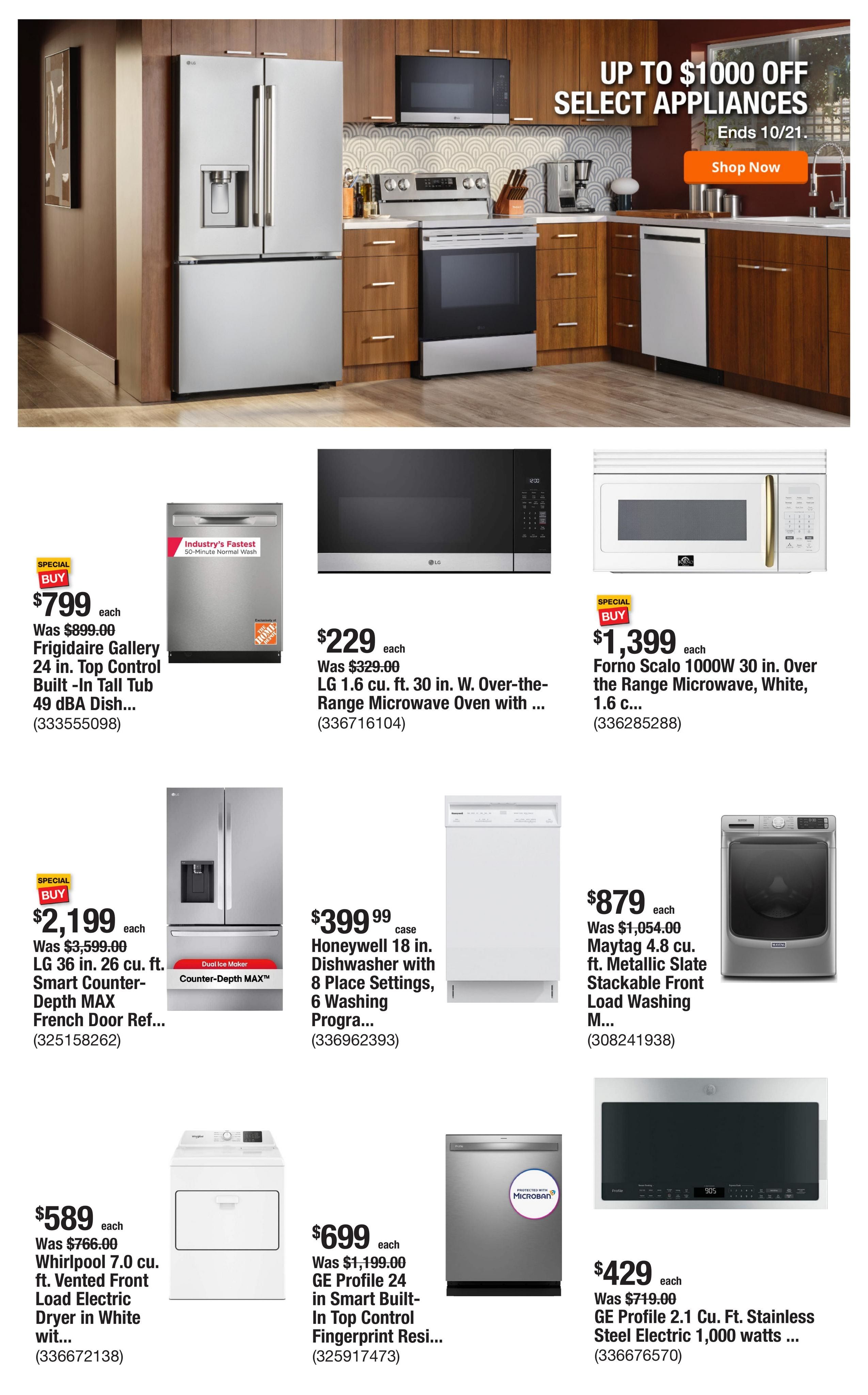 Home Depot (Boardman Area, OR) Weekly Ad October 1 - 8, 2026