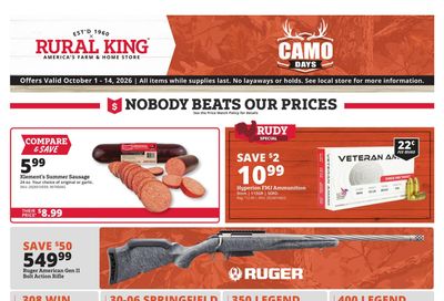 Rural King (Gainesville Area, FL) Weekly Ad October 1 - 14, 2026