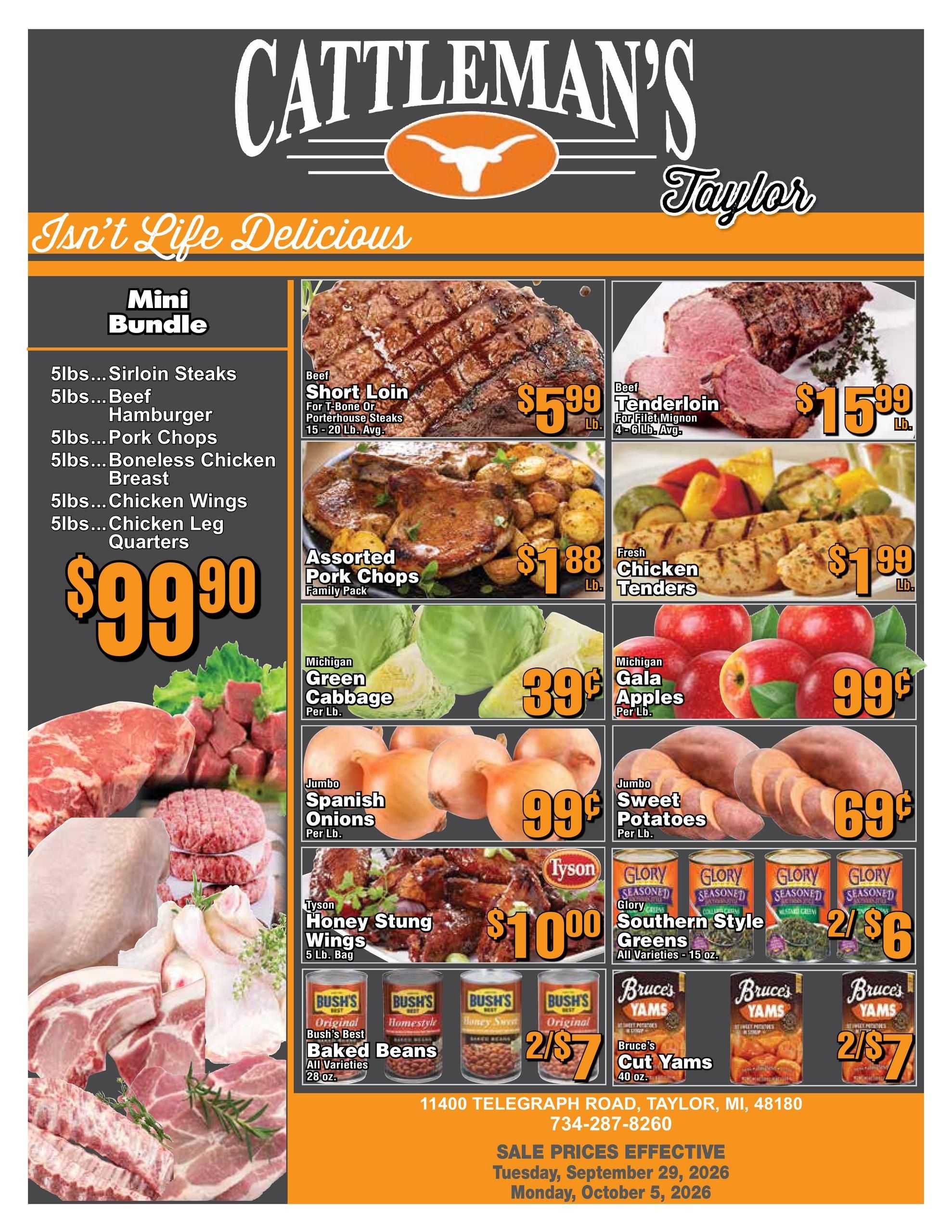 Cattleman's (Dearborn-Taylor Area, MI) Weekly Ad September 29 - October 5, 2026