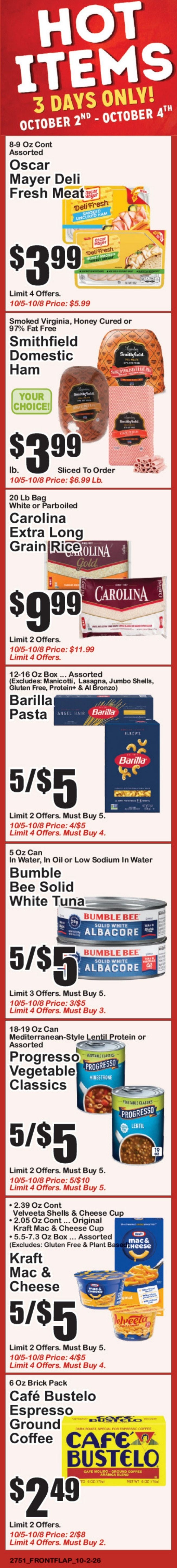 Jack's Market NYC Weekly Ad October 2 - 8, 2026