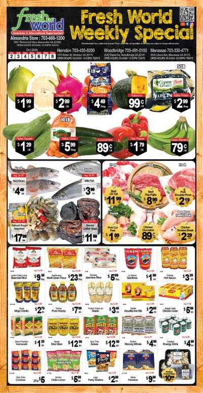 Fresh World Weekly Ad October 2 - 8, 2026