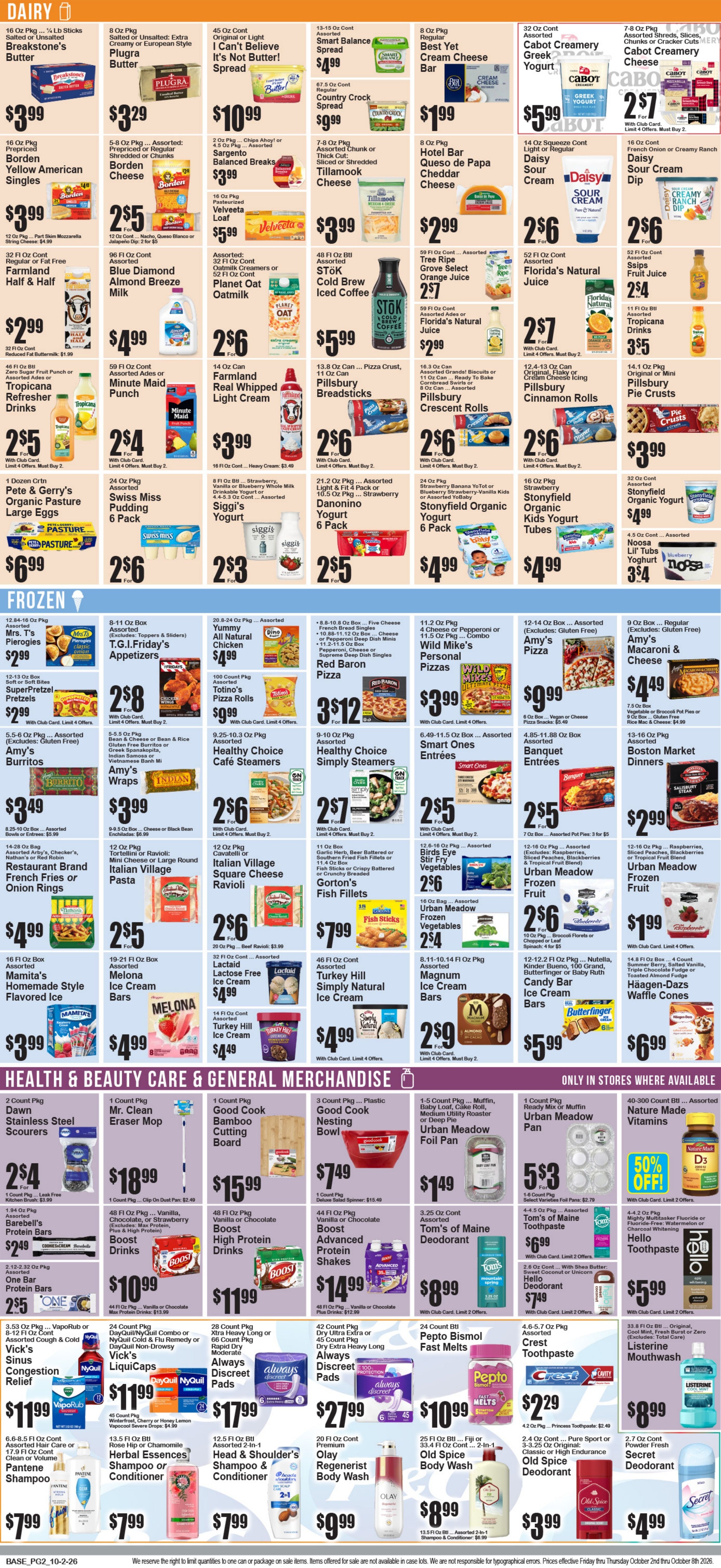 Food World Supermarket Weekly Ad October 2 - 8, 2026