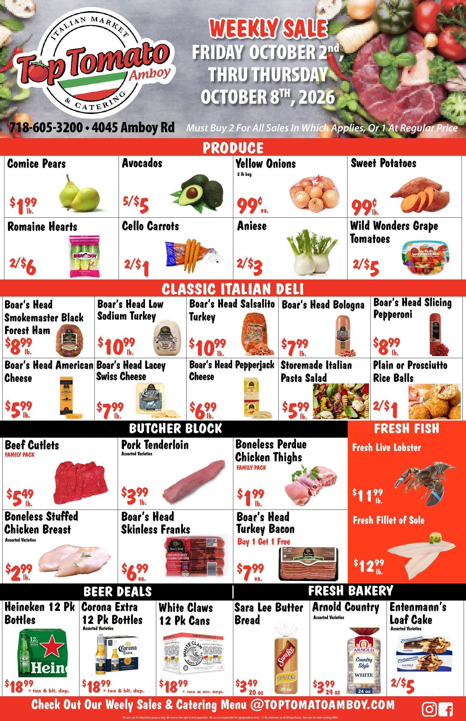 Top Tomato Amboy Weekly Ad October 2 - 8, 2026