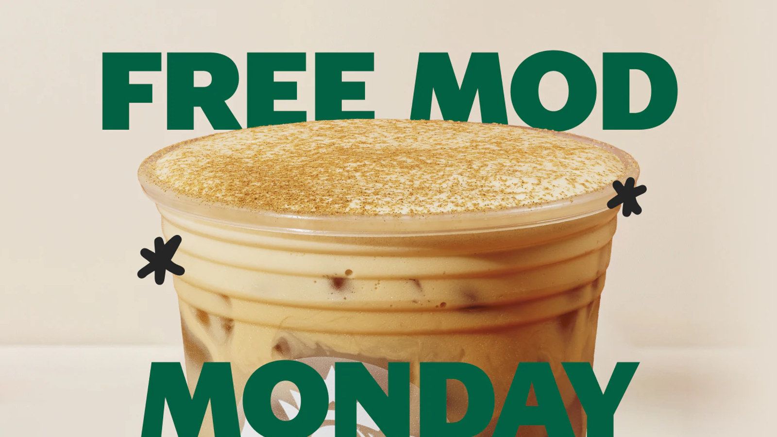 Customize a Starbucks drink for $0 on 10/5 Customize a Starbucks drink for $0 on 10/5