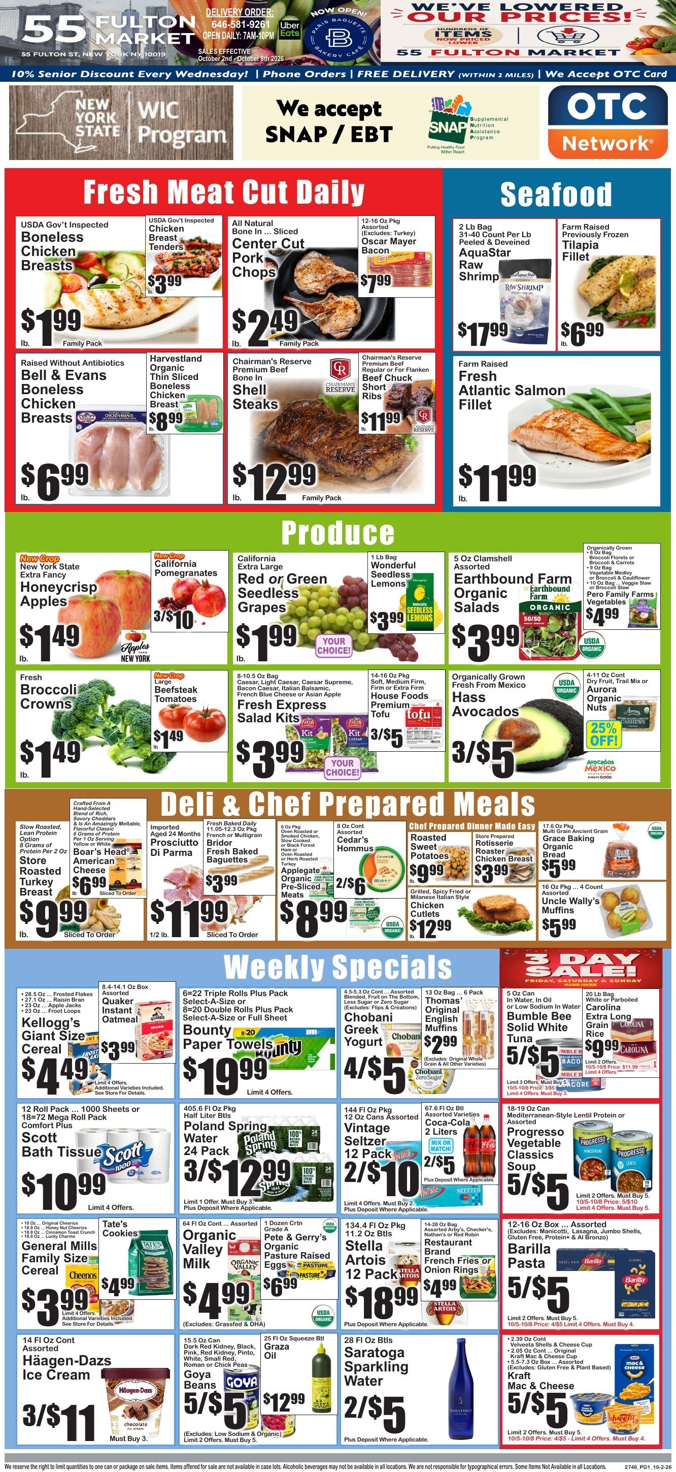 55 Fulton Market Weekly Ad October 2 - 4, 2026