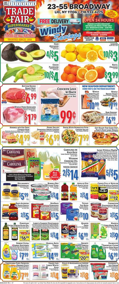 Trade Fair Supermarket (East Rutherford-Jersey City Area, NJ) Weekly Ad October 2 - 8, 2026