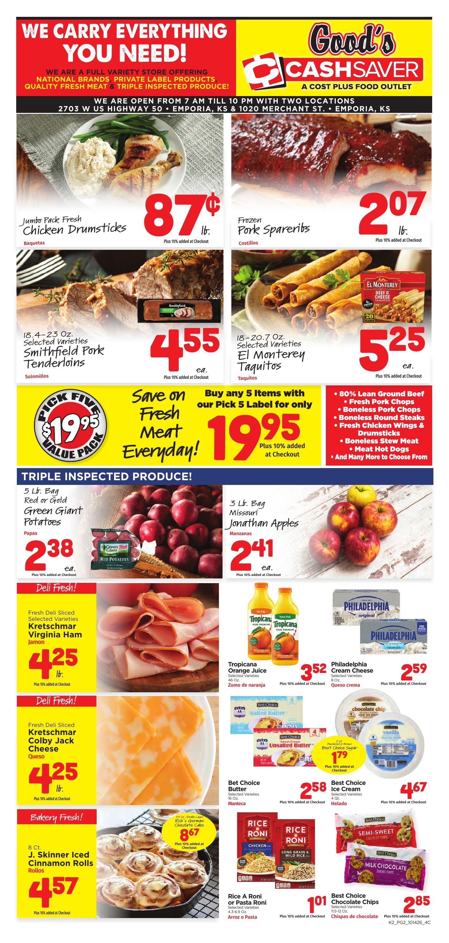 Good's Cash Saver Weekly Ad October 14 - 20, 2026