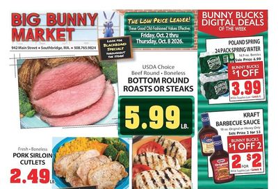 Big Bunny Market Weekly Ad October 2 - 8, 2026