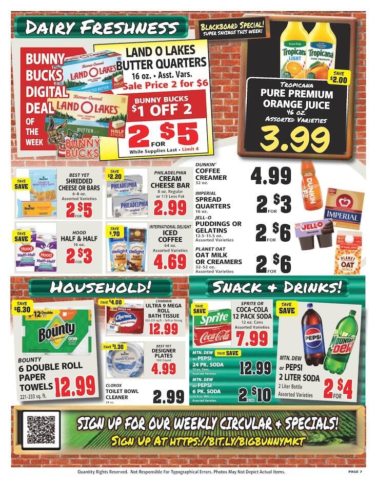 Big Bunny Market Weekly Ad October 2 - 8, 2026