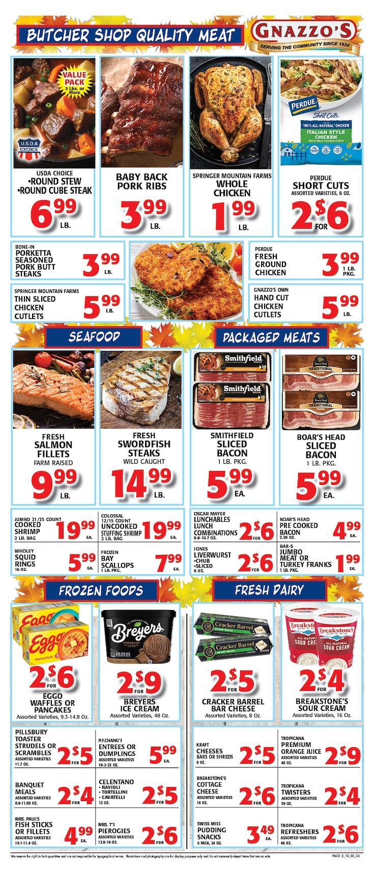 Gnazzo's Food Center Weekly Ad September 30 - October 6, 2026