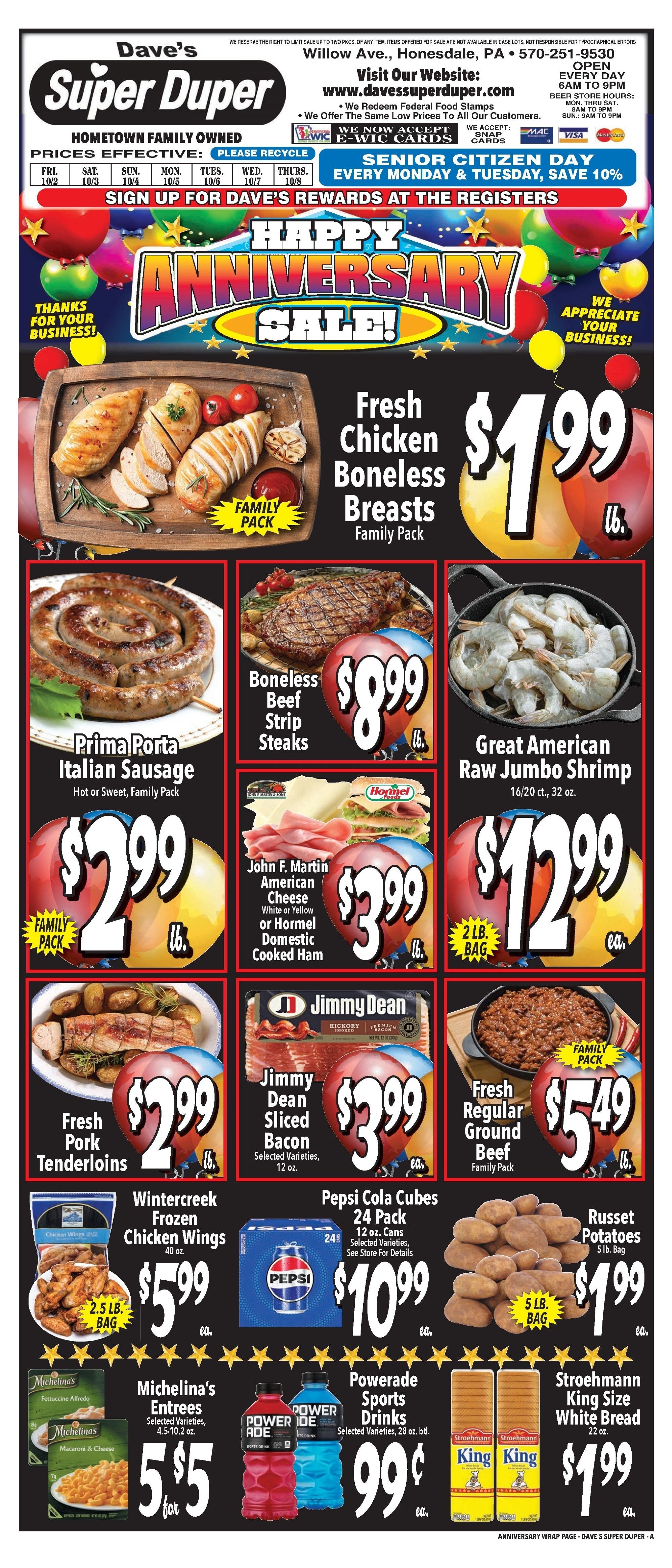 Dave's Super Duper Weekly Ad October 2 - 8, 2026