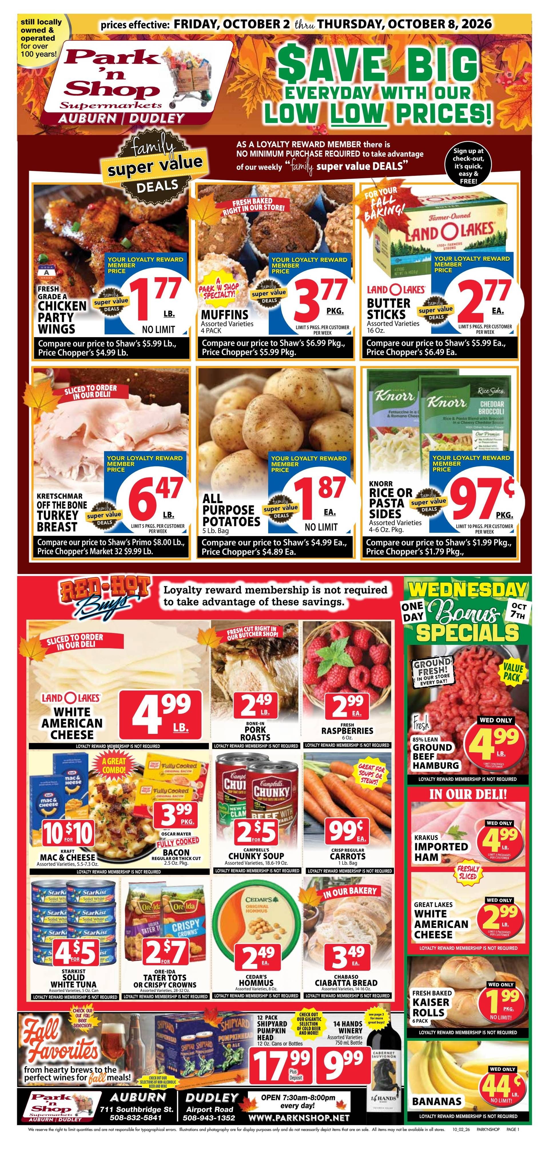 Park 'n Shop Weekly Ad October 2 - 8, 2026