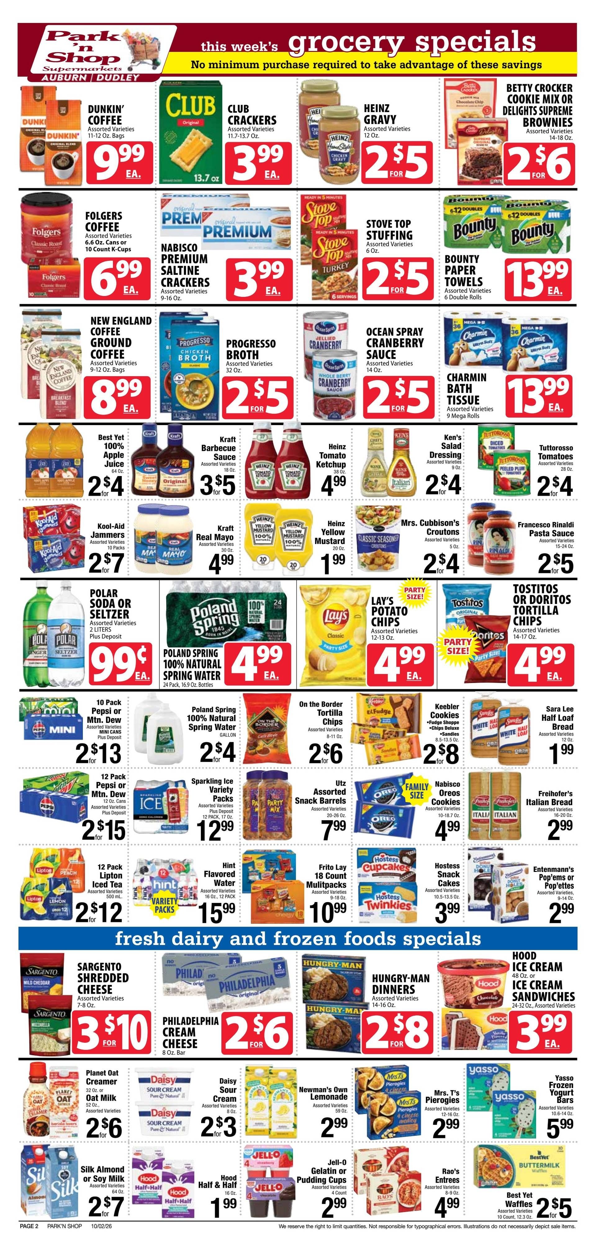 Park 'n Shop Weekly Ad October 2 - 8, 2026