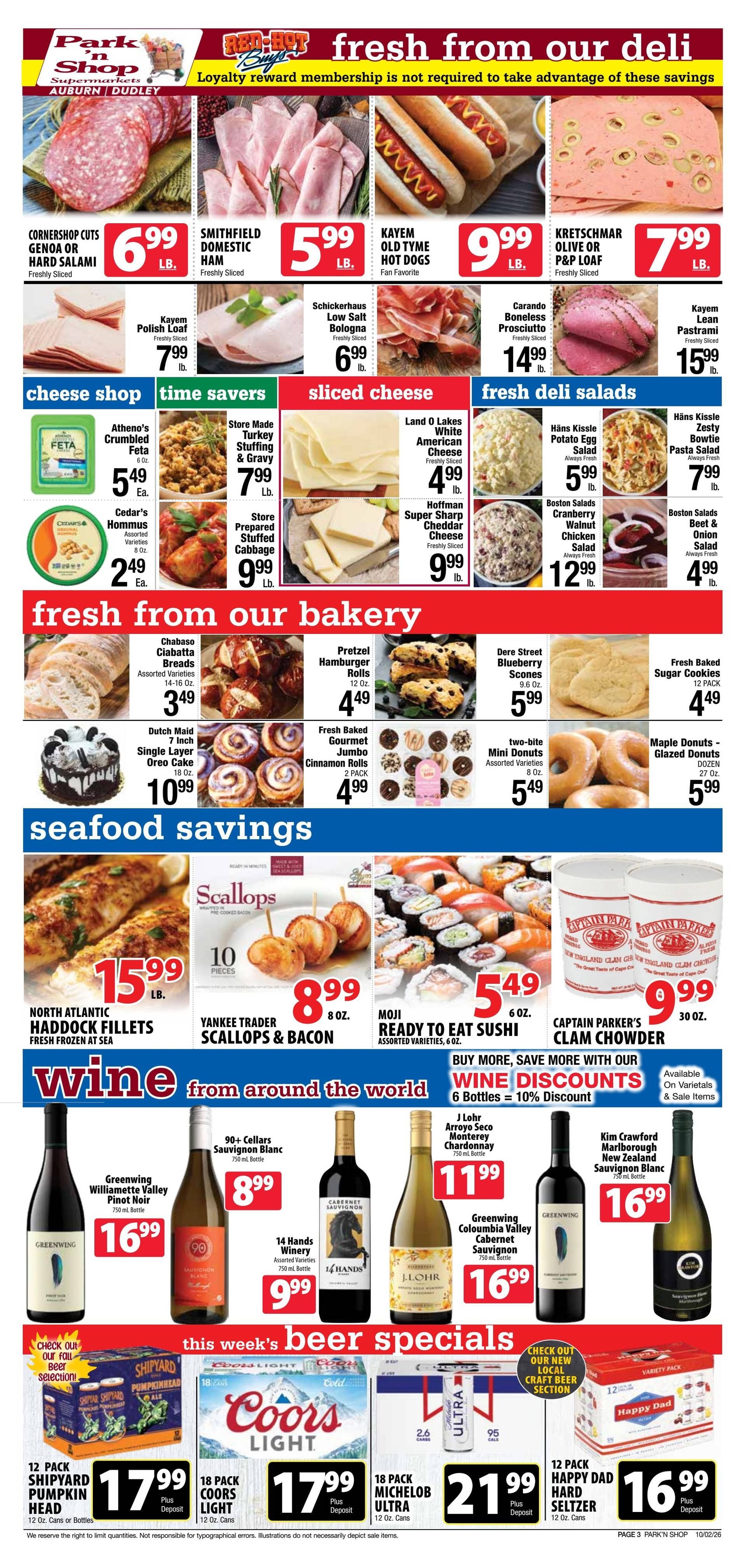 Park 'n Shop Weekly Ad October 2 - 8, 2026