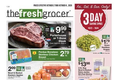 The Fresh Grocer (1880 Stefko Blvd, Bethlehem, PA) Weekly Ad October 2 - 8, 2026