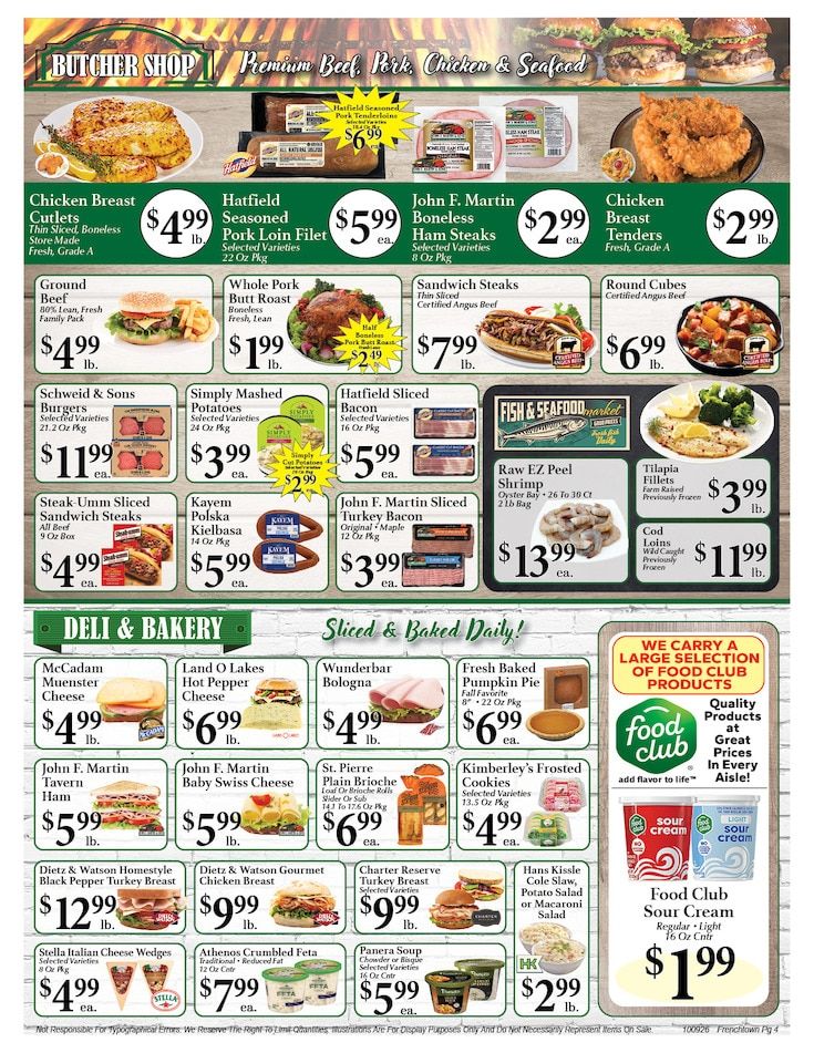 Frenchtown Market Weekly Ad October 9 - 15, 2026