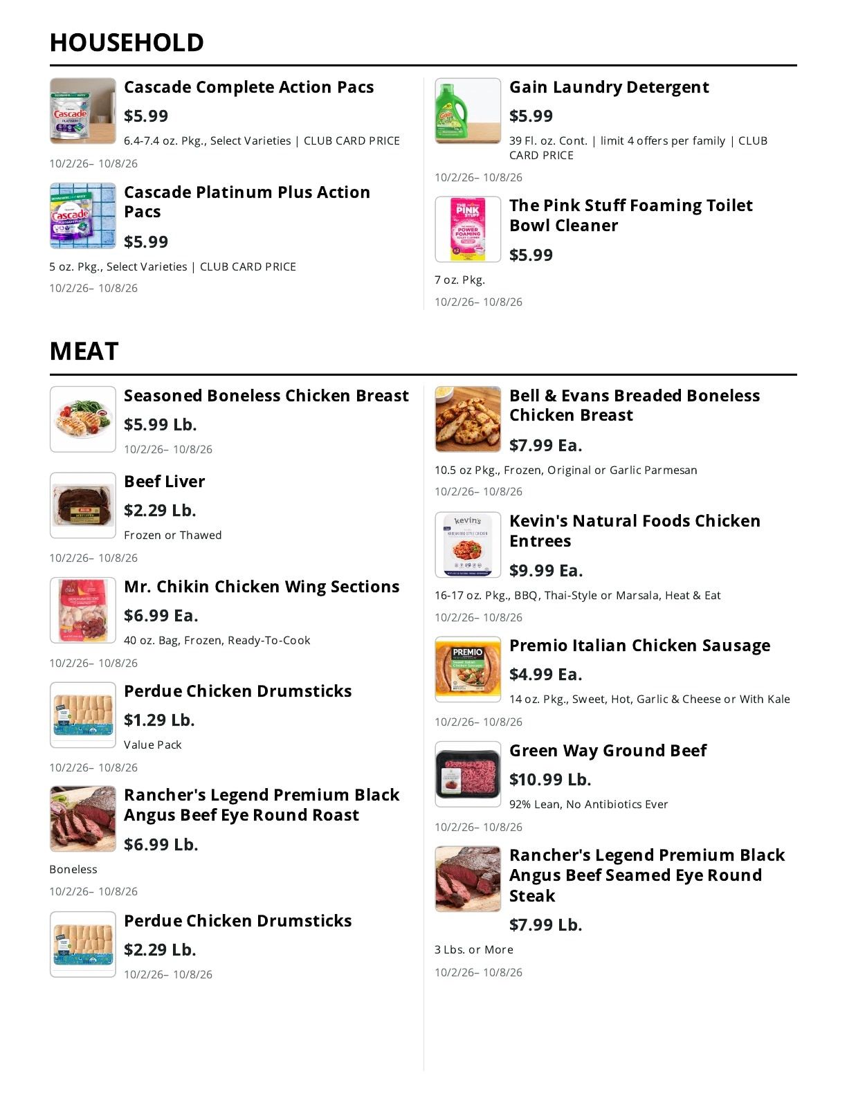 La Bella Marketplace (Staten Island, NY) Weekly Ad October 2 - 8, 2026
