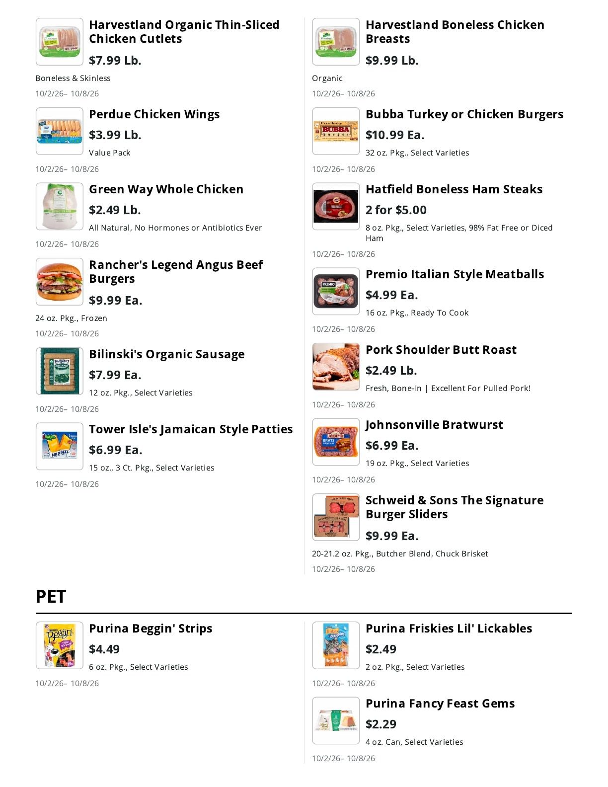 La Bella Marketplace (Staten Island, NY) Weekly Ad October 2 - 8, 2026