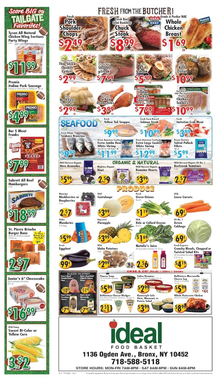 Ideal Food Basket (Bronx, NY) Weekly Ad October 2 - 8, 2026