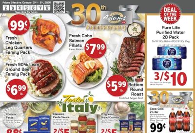Adams Hometown Market (Bridgeport Area, CT) Weekly Ad October 2 - 8, 2026