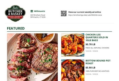 Bob's Butcher & Basket Weekly Ad October 2 - 8, 2026