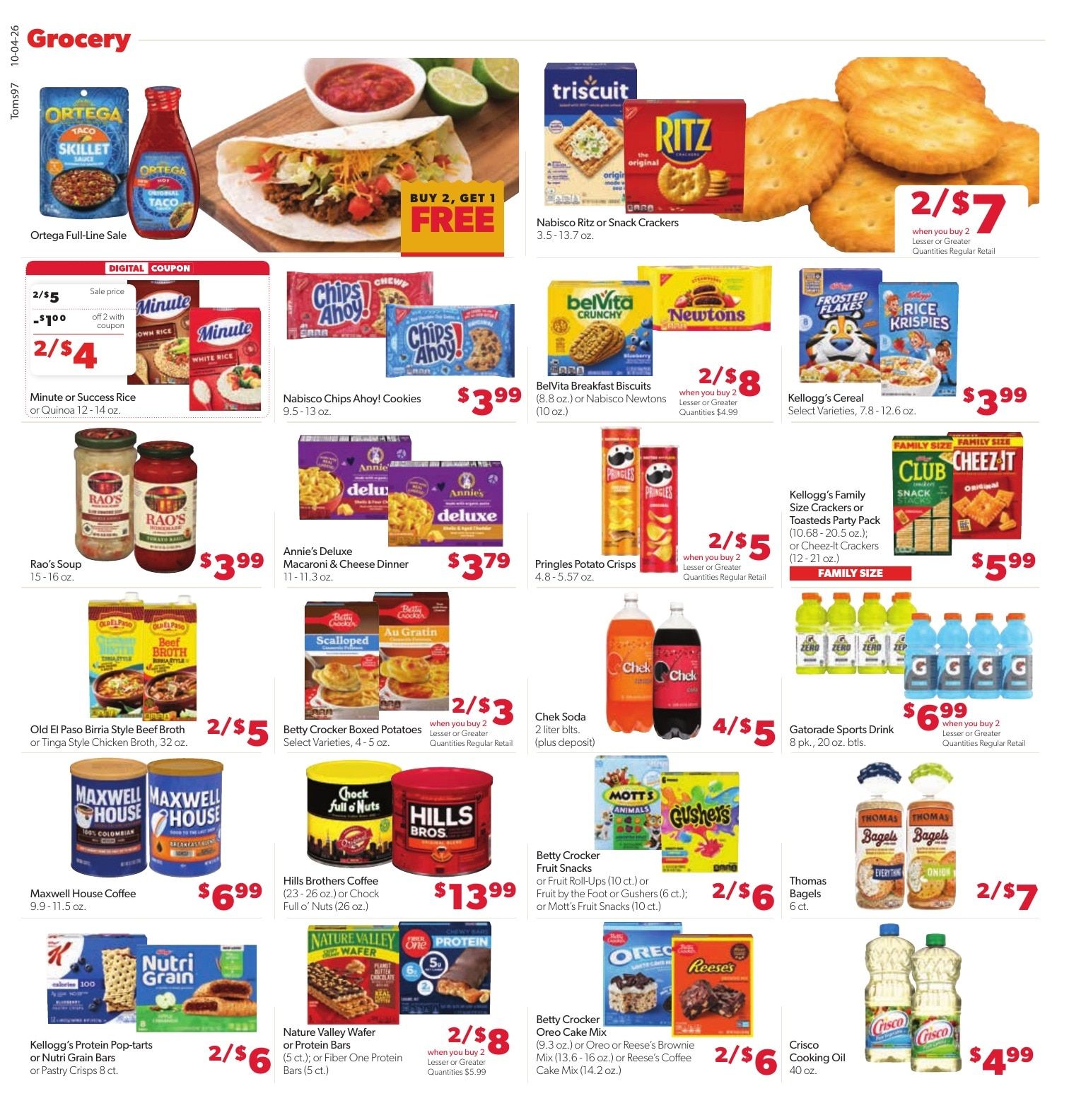 Tom's Food Center (Okemos, MI) Weekly Ad October 4 - 10, 2026