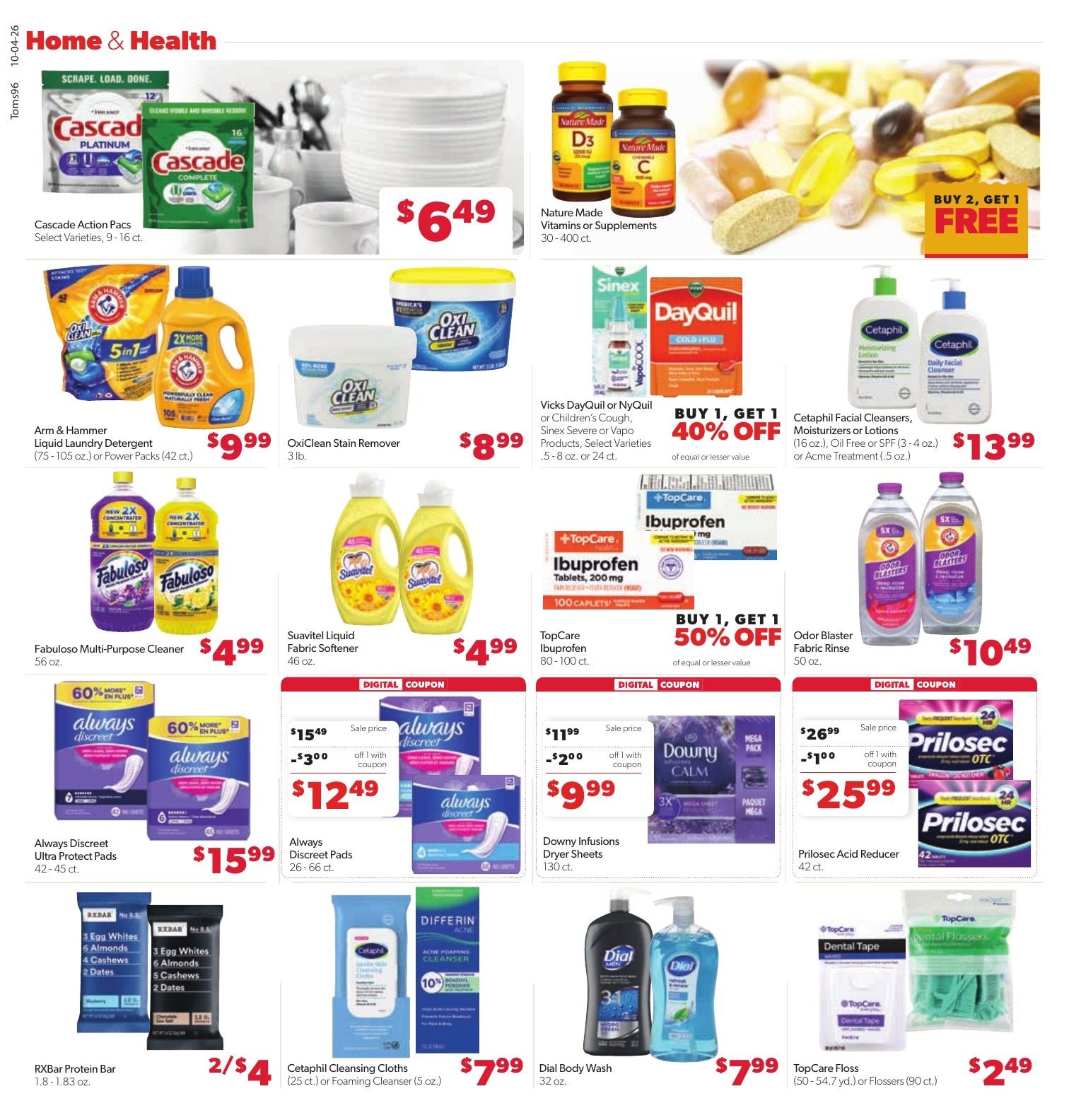 Tom's Food Center (Portland, MI) Weekly Ad October 4 - 10, 2026