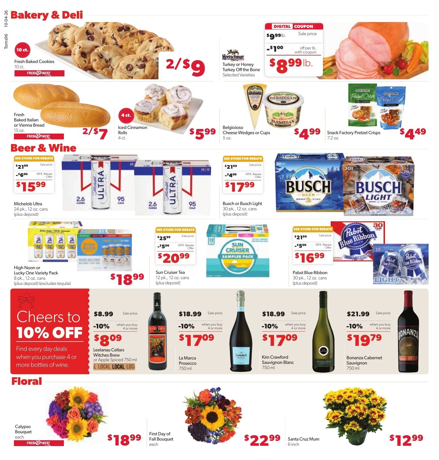 Tom's Food Center (Portland, MI) Weekly Ad October 4 - 10, 2026